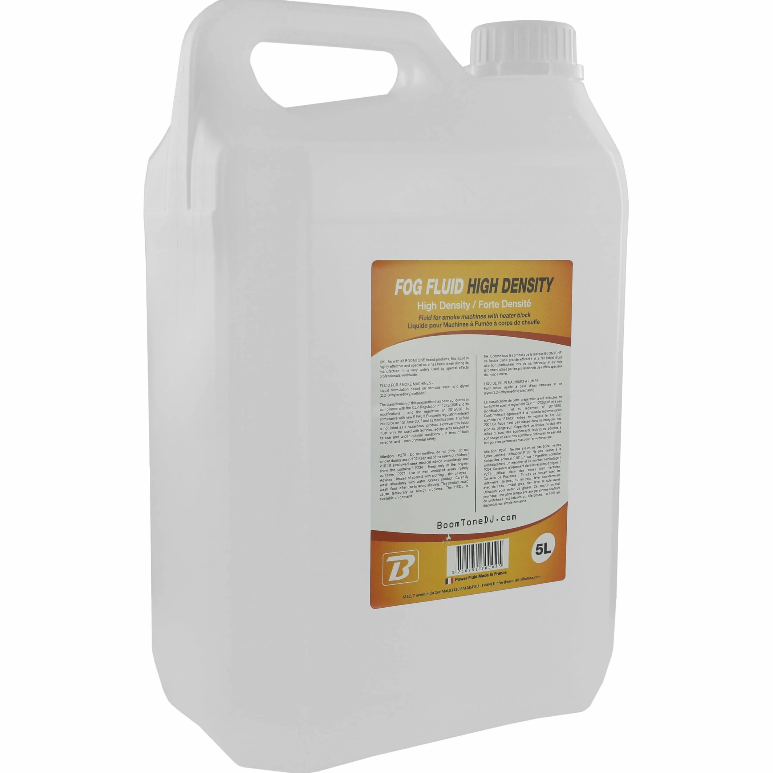 Boomtonedj Fog Fluid High Density Płyn do Mgły, Przezroczysty, 5 l