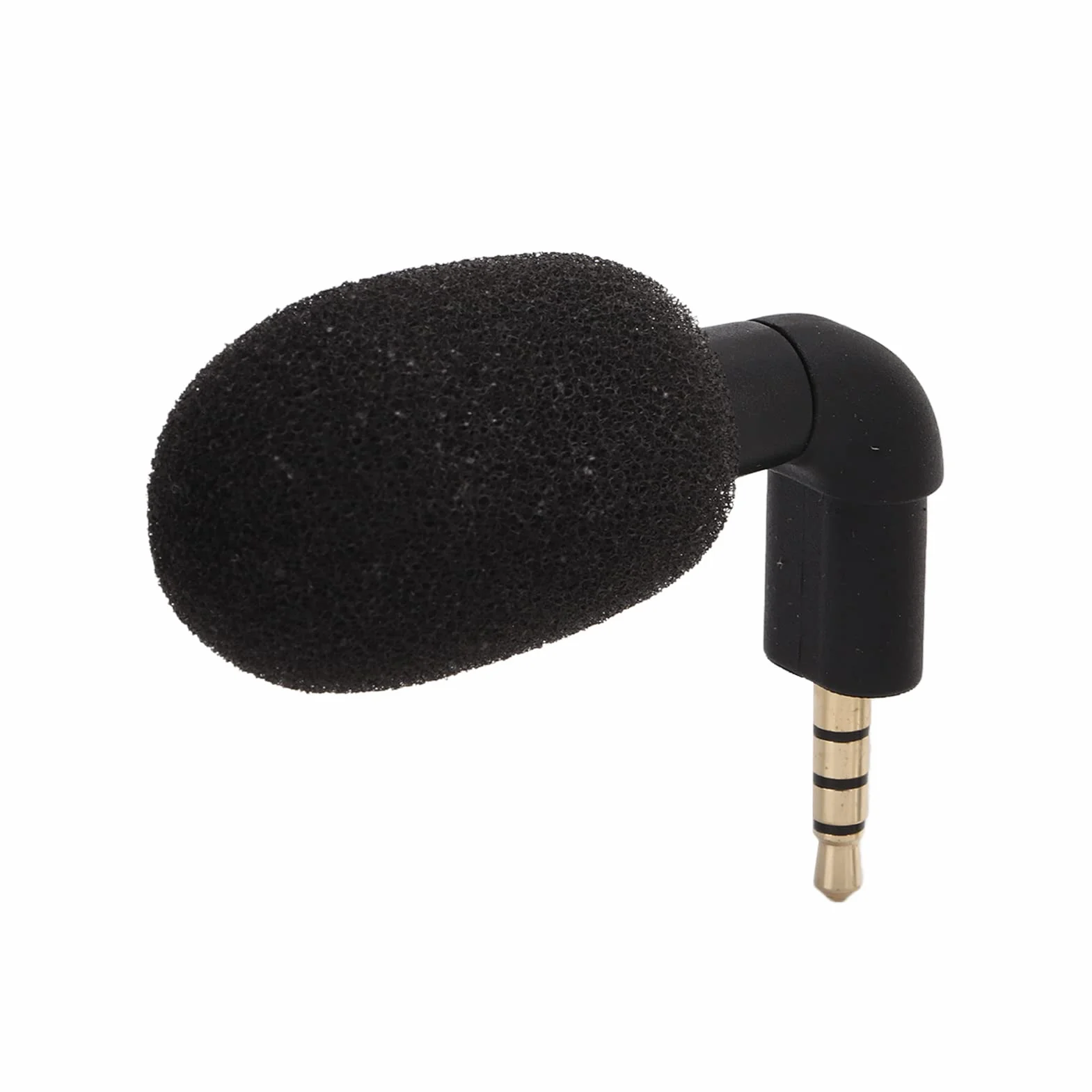 Przenośny mały mikrofon, mini wielokierunkowy mikrofon jack 3,5 mm z radiem przestrzennym 360°, odpowiedni do standardowego zestawu słuchawkowego TRRS CTIA 3,5 mm