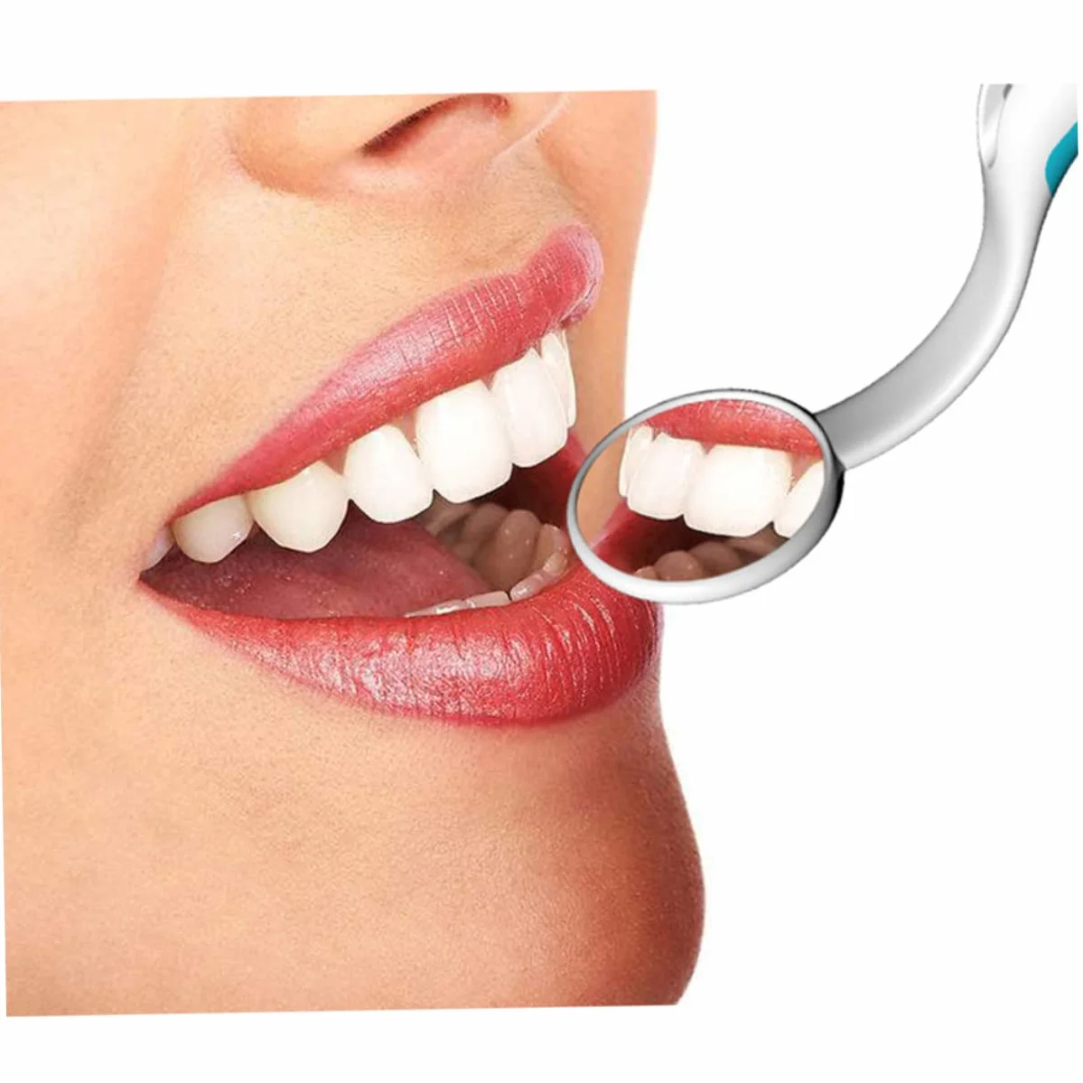 2 szt Lusterko Dentystyczne LED z Funkcją Przeciwmgielną Sztuk Kolorach Niebieskim i Różowym Praktyczne Narzędzie Do Kontroli i Inspekcji Zębów dla Stomatologów