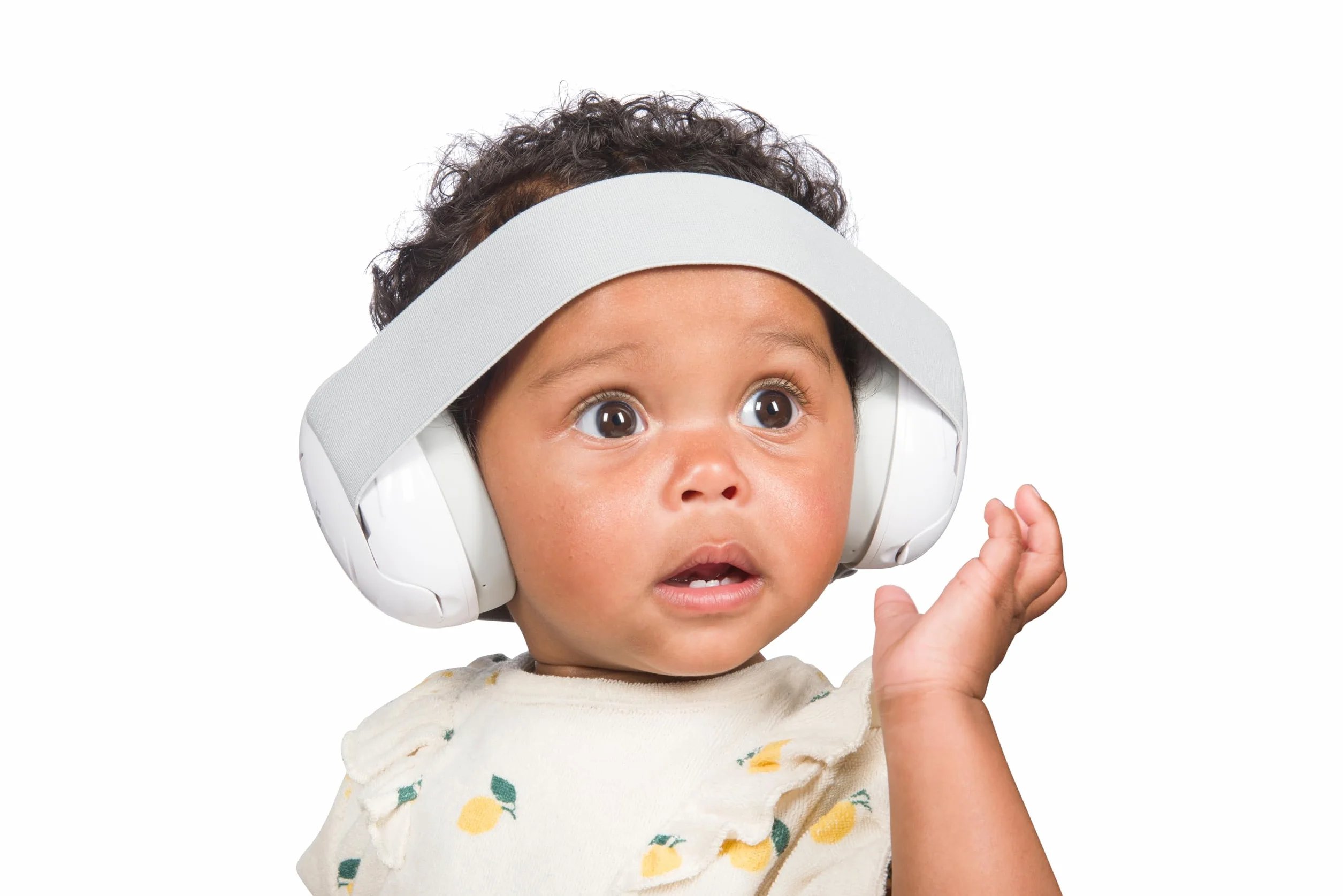 Dooky Unisex Baby Ear Protection White (0-3 Y) nauszniki, biały, Baby