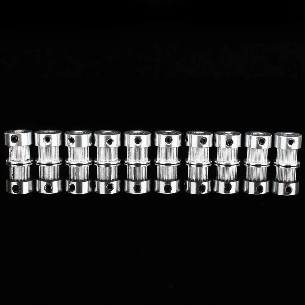 5 sztuk 16 zębów, koło pasowe rozrządu z aluminium, otwór 5 mm, kompaktowa konstrukcja, łatwe do przenoszenia, odpowiednie do silników krokowych NEMA 17, pasek rozrządu o szerokości 6 mm,