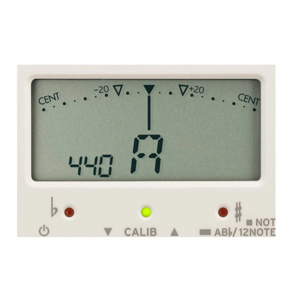 KORG CA-2 chromatyczny cyfrowy tuner do instrumentów strunnych biały