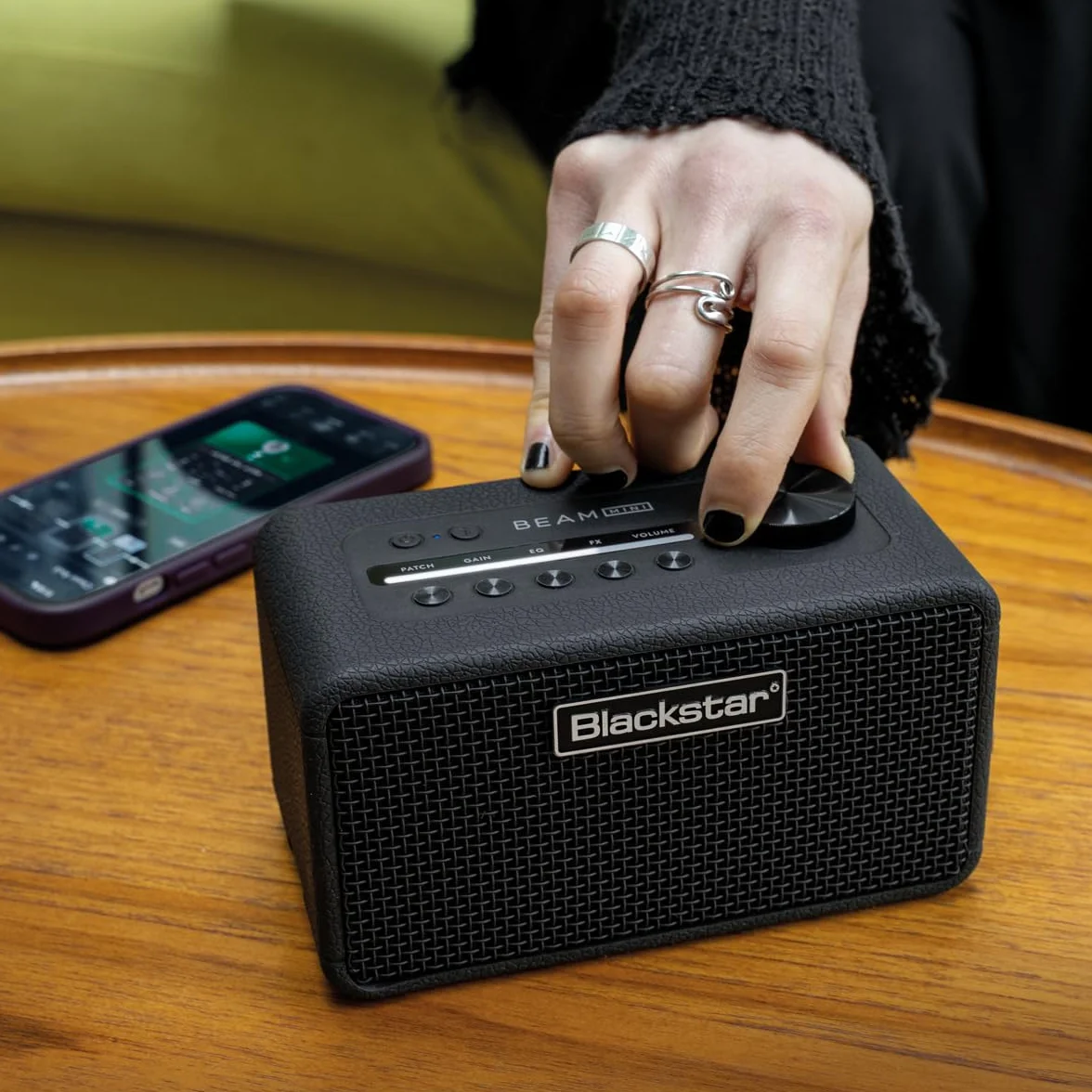 Blackstar Beam Mini Wzmacniacz Gitarowy Kompaktowy z NAM, Tone3000, Bluetooth, Bateria USB-C, IP66