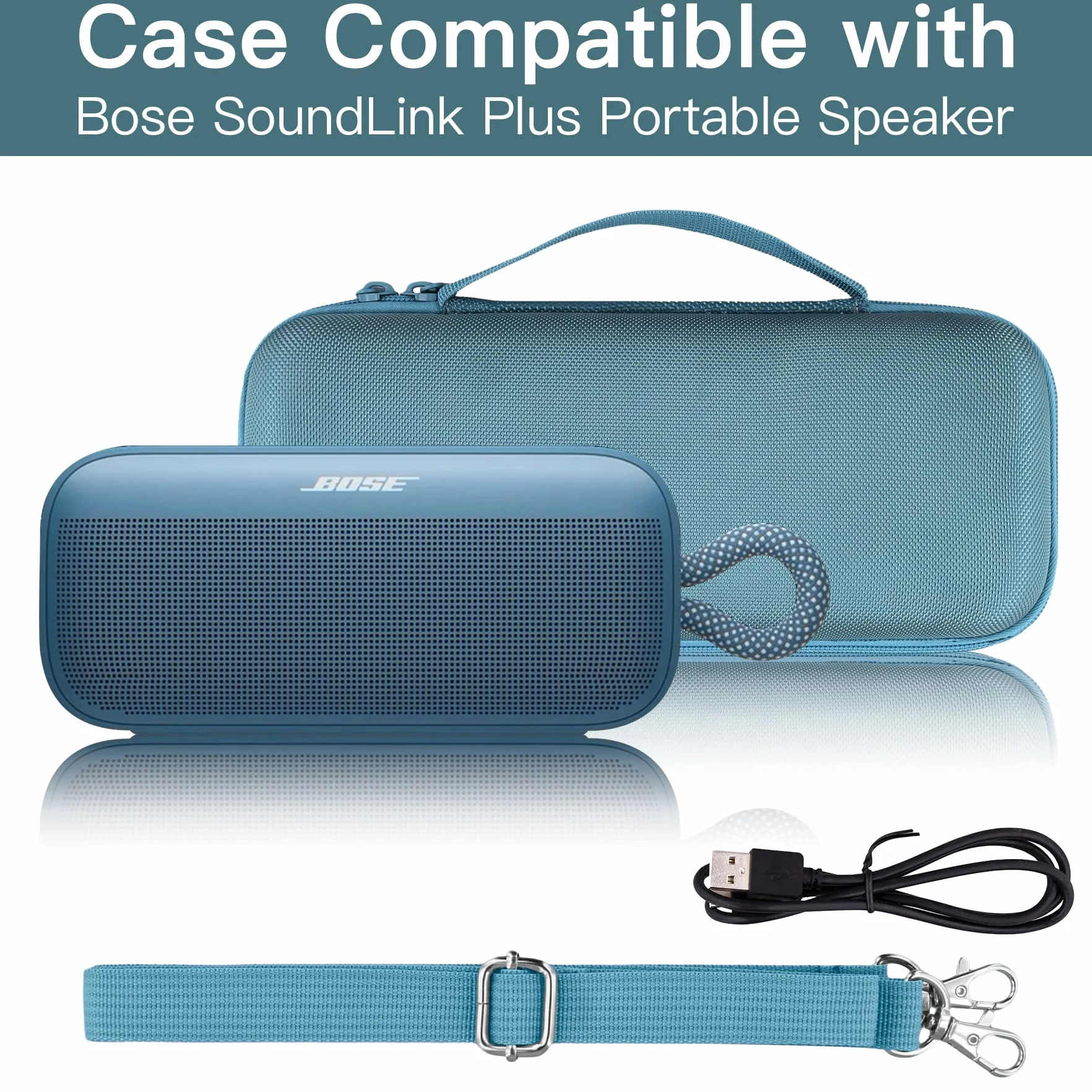 co2CREA Bose SoundLink Plus Przenośny głośnik Bluetooth Twardy futerał podróżny