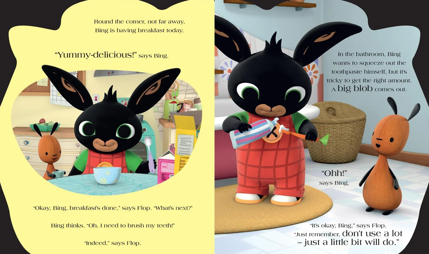 Brush with Bing!: Teach children about toothbrushing with Bing in this fantastic shaped board book!