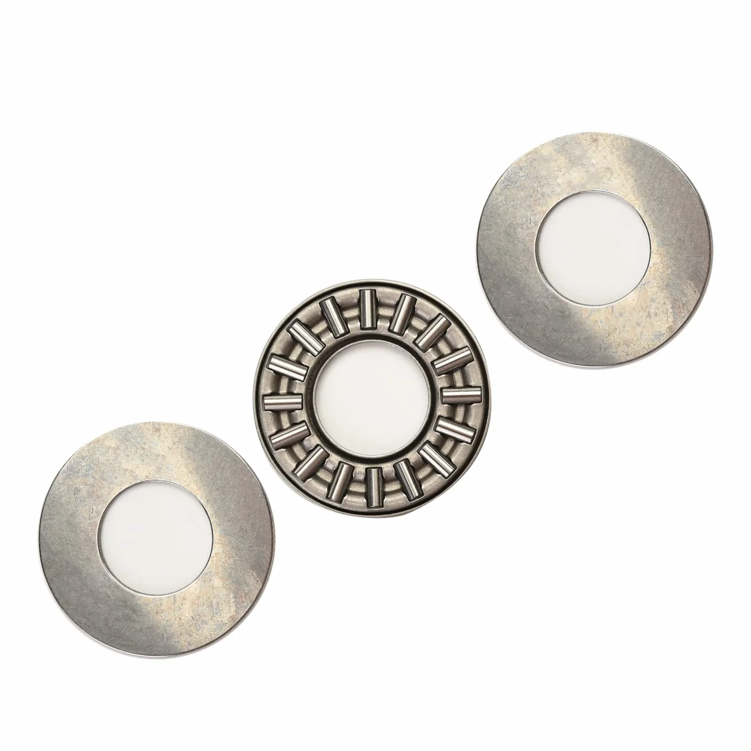 Othmro AXK1226+2AS łożyska igiełkowe wzdłużne z 2 podkładkami, średnica wewnętrzna 12 mm, 26 mm OD, 2 mm grubości, twardość GCr15 2 szt. 1 szt.