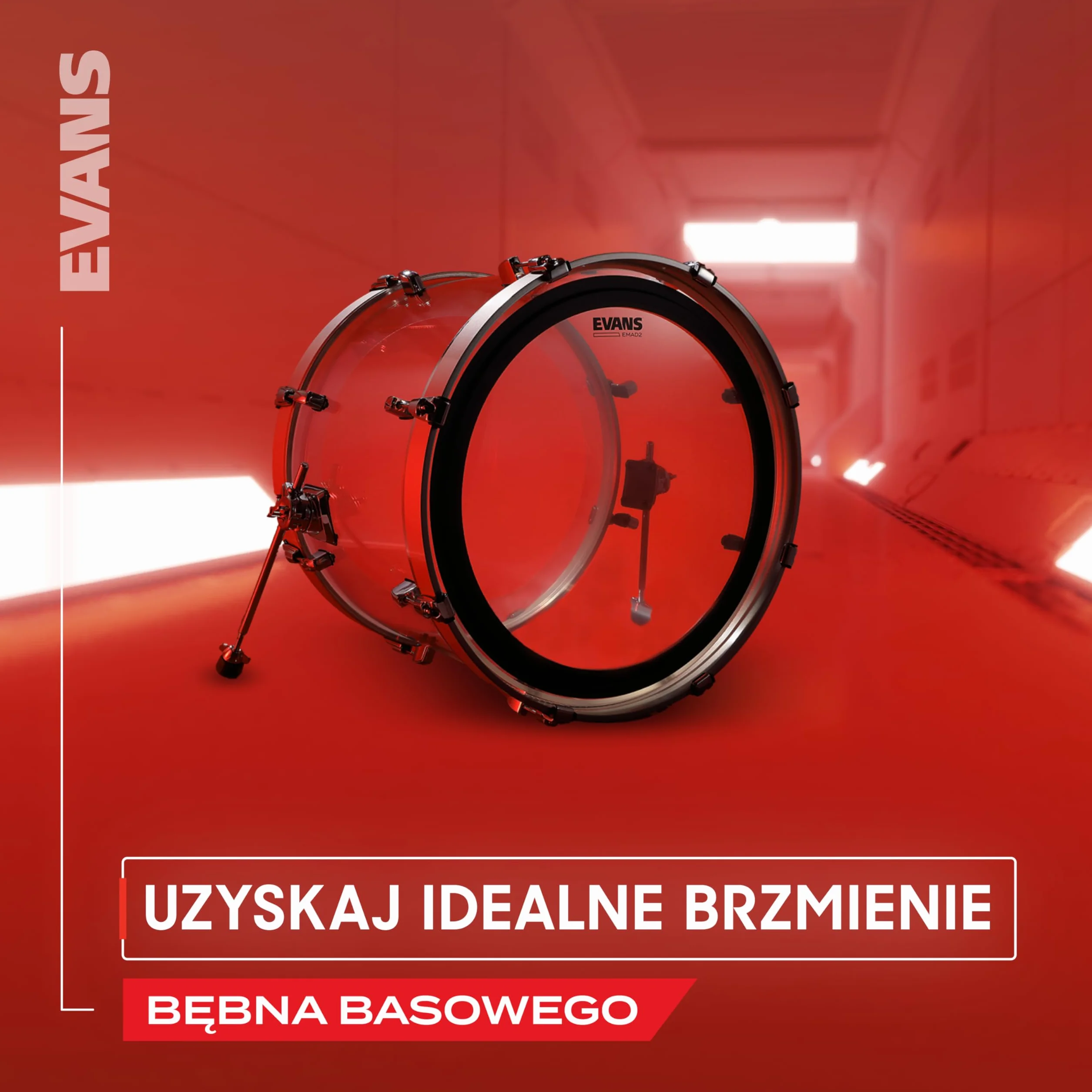Evans BD20REMAD 20" Bass Drum Reso Head - Black - Głowica bębna basowego