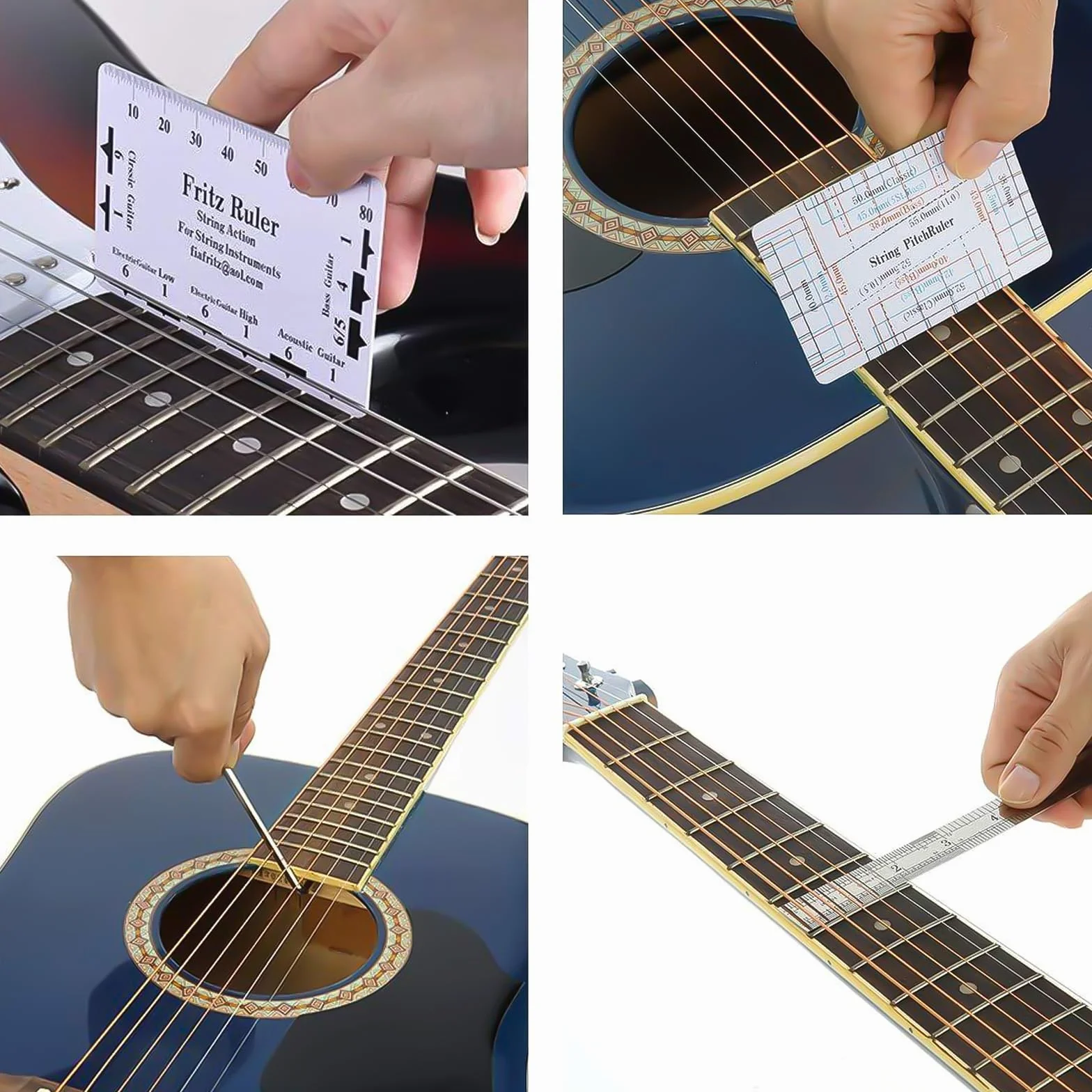 26-częściowy zestaw narzędzi do naprawy gitar: kompletny zestaw do konserwacji i czyszczenia gitar HOMURY, w tym zestaw kluczy sześciokątnych, organizer do strun, zestaw narzędzi gitarowych do gitary