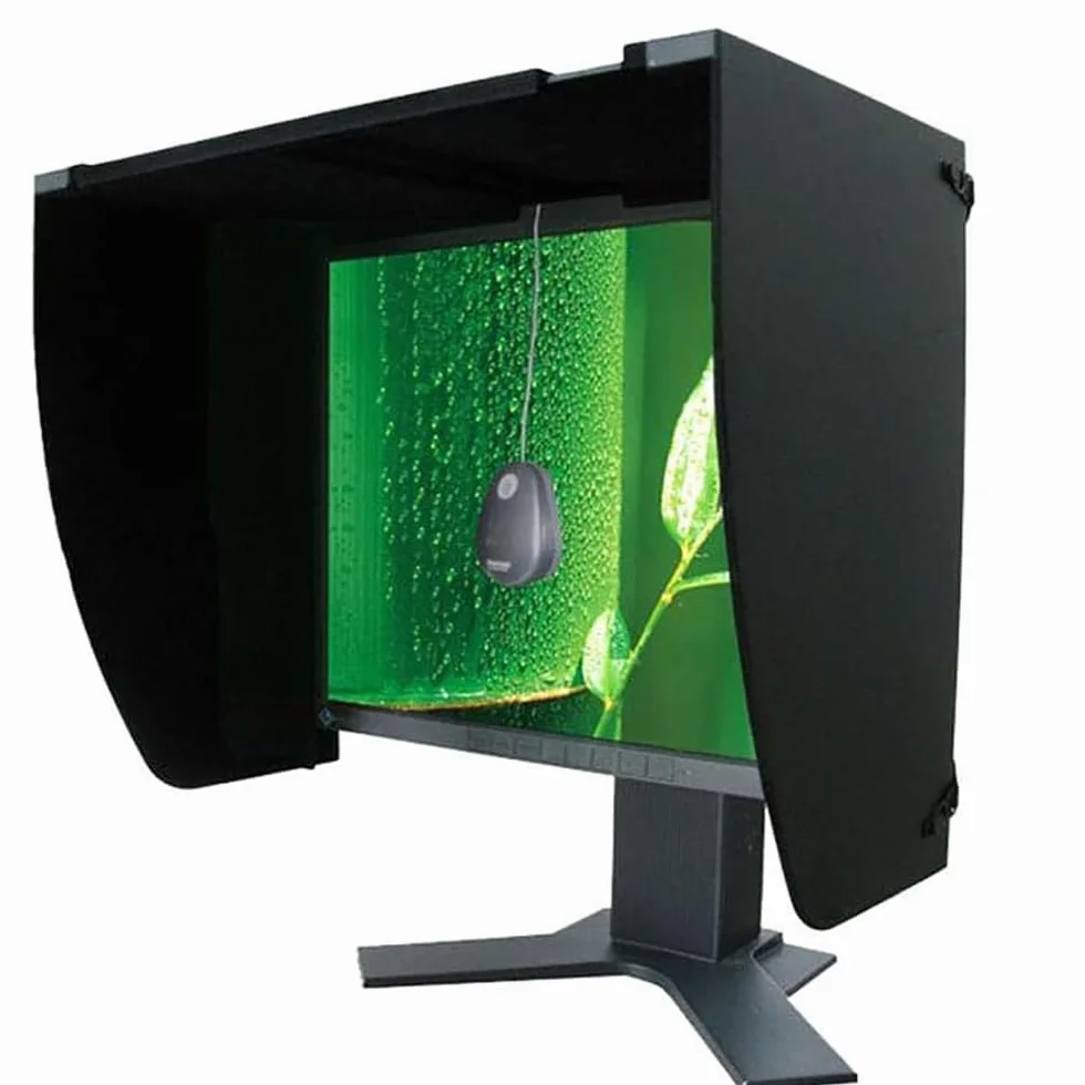 Osłona przeciwsłoneczna na ekran 27", regulowana osłona monitora, uniwersalna ochrona przed słońcem, do Dell HP Viewsonic Philips Samsung, Lenovo, ASUS, LG, EIZO, NEC ACER
