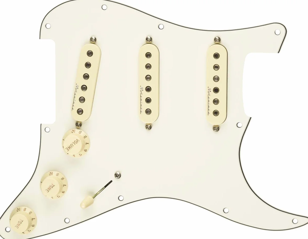 Fender wstępnie przewodowy PickGuard Strat Hot NoeSeless - S/S/S