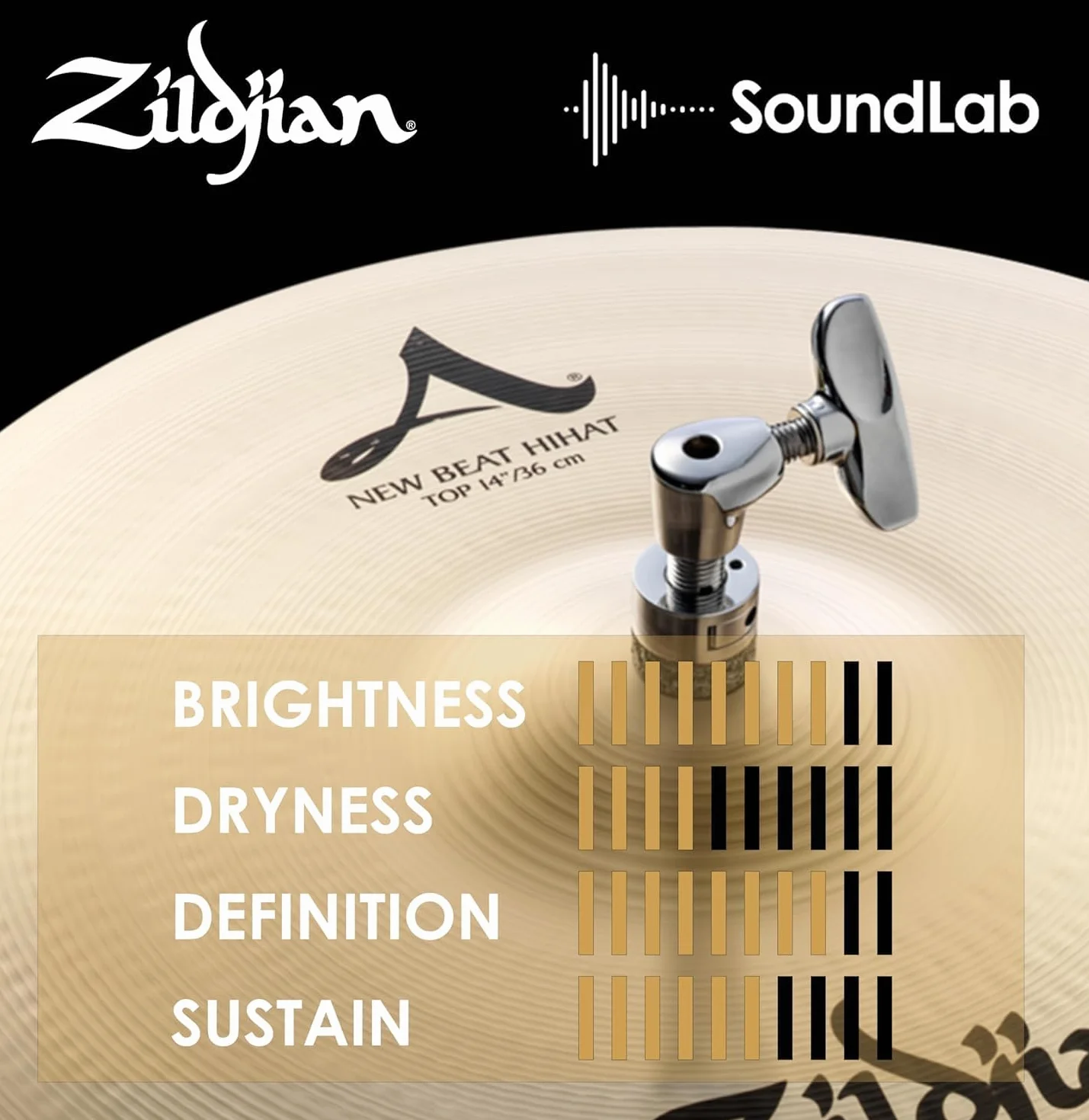 Zildjian A' Zildjian NewBeat HiHat 14",Traditional Finish - HiHat