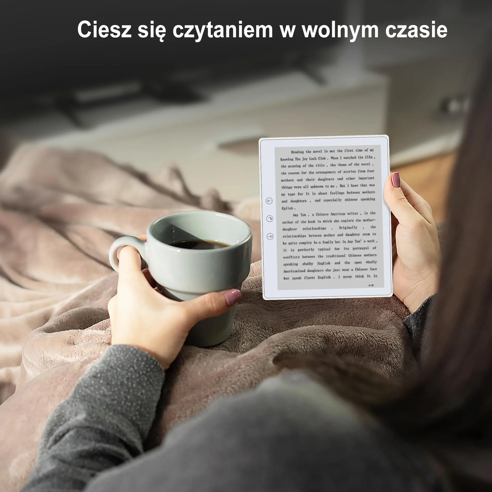 Veidoo 5.8 Cala Czytnik Książek Elektronicznych, Ekran Dotykowy HD, Technologia Carta E-Ink, 32GB ROM, WiFi, Długa Żywotność Baterii (Biały)