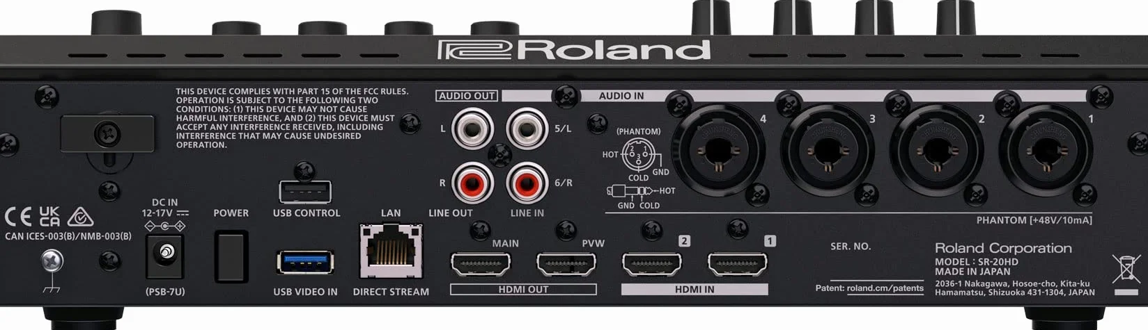 Mikser AV Rolanda do Bezpośredniego Streamingu SR-20HD