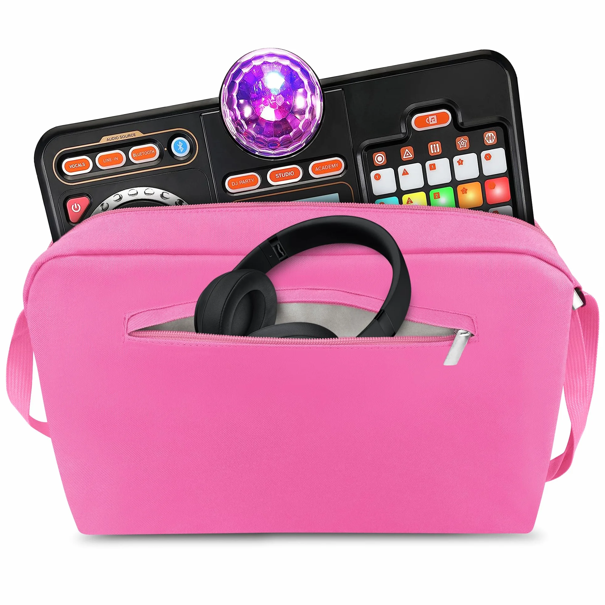 Torba kompatybilna z VTech Kidi DJ Mix Toy DJ Mixer, różowa