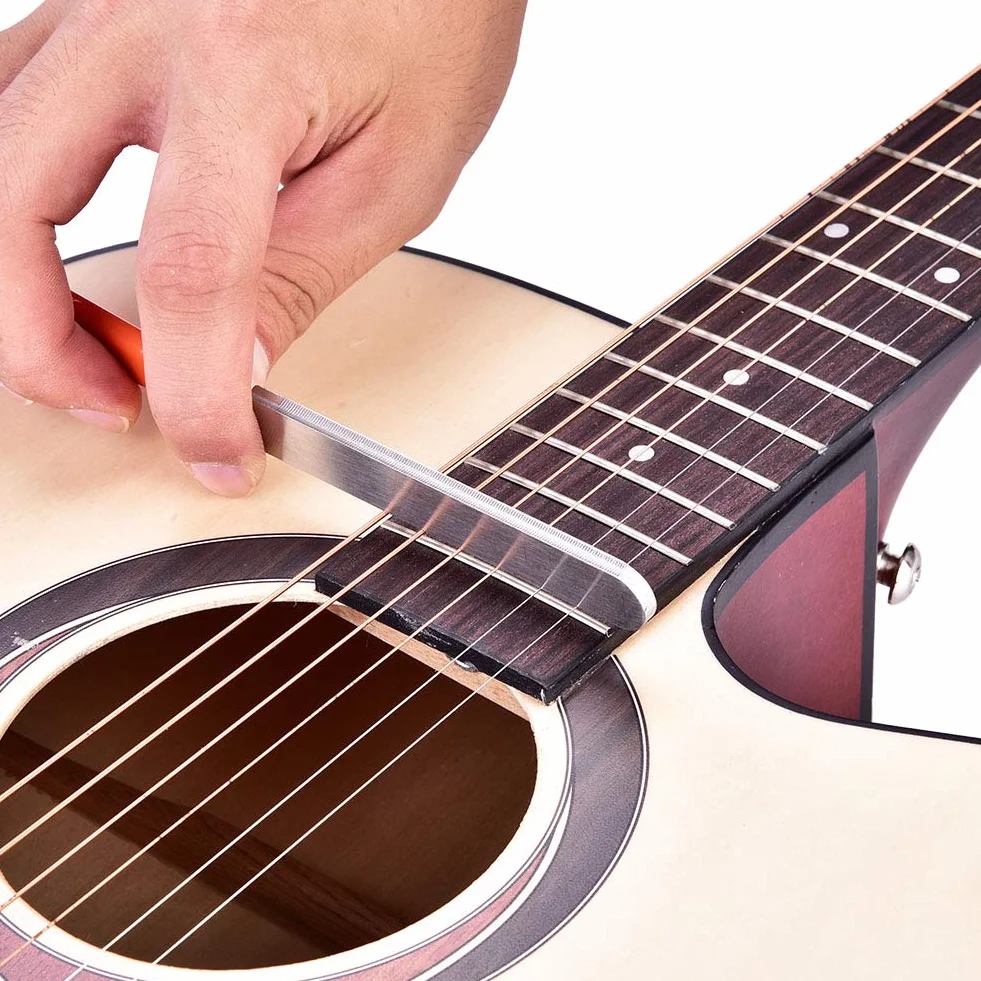 Gitara Fret File Fingerboard Ochraniacze Zestaw Fret Leveling Tool Kit Konserwacja Akcesoria dla Miłośników Gitary