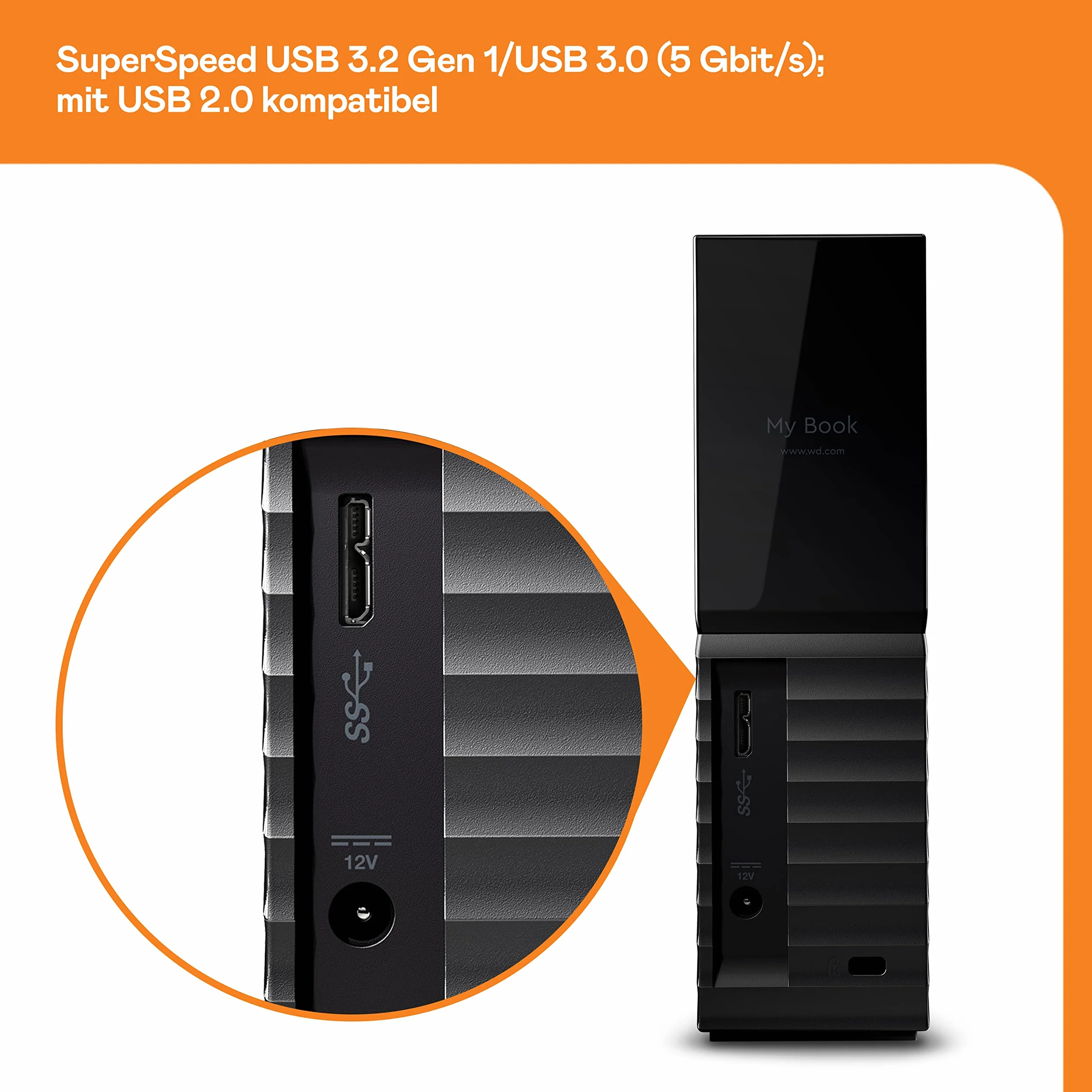 Western Digital My Book WDBBGB0220HBK-EESN Komputer Stacjonarny, Czarny, 22 TB