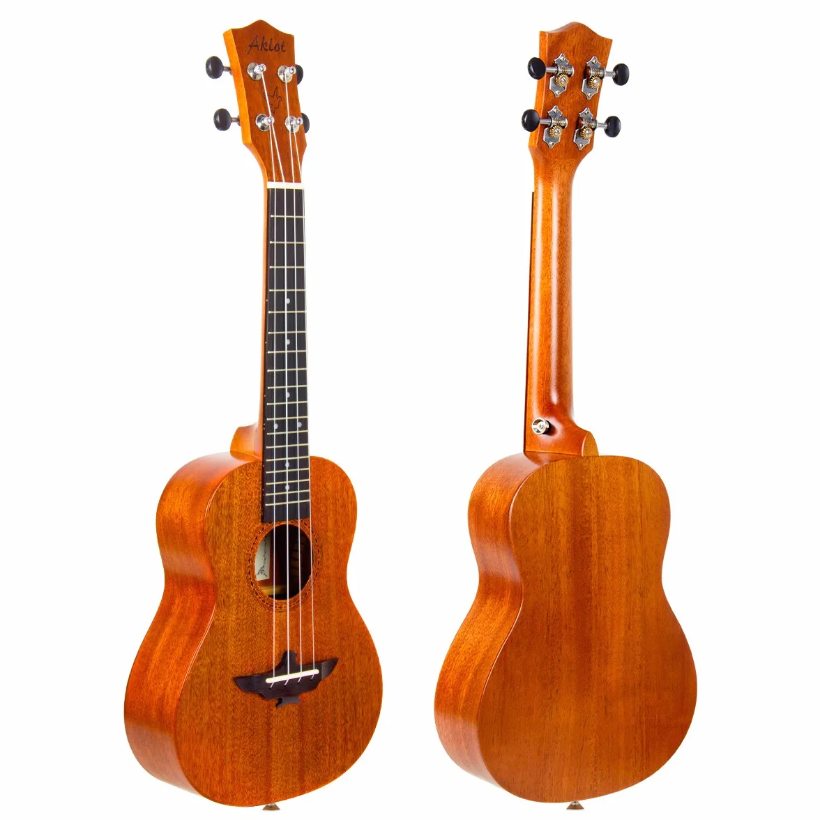 Aklot ukulele sopranowe 53 cm solidny mahoń Ukelele dla profesjonalnych początkujących zestaw z torbą na Gig Strap String Instrukcja broszura