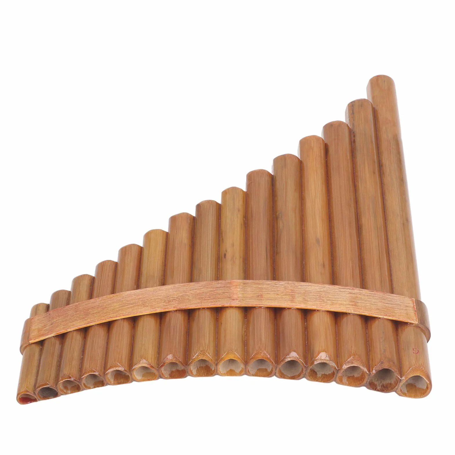 Flet Pana, 15 Piszczałek Instrument Pan Pipe Klucz G dla Początkujących Nauka Nauczania z instrukcją Obsługi Torba do Przenoszenia, Ustnik i Długie Piszczałki Tradycyjny Chiński