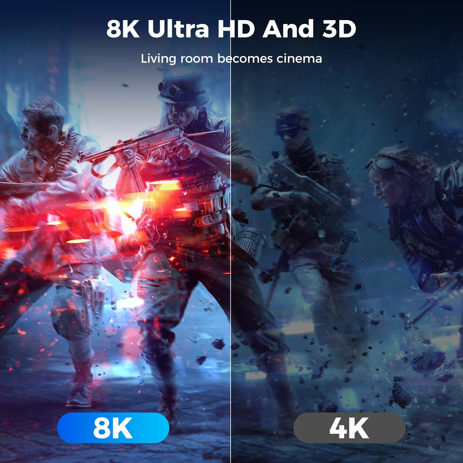Kabel DisplayPort 2M, Display Port 1.4, Kabel DP Obsługa 8K@60Hz, 4K@144Hz, 2K@240Hz, 32.4Gbps, HBR3 HDR, DSC 1.2, G-Sync FreeSync, Kabel Display 2.0 Lead dla Laptopa Gaming Monitor PC TV - Niebieski