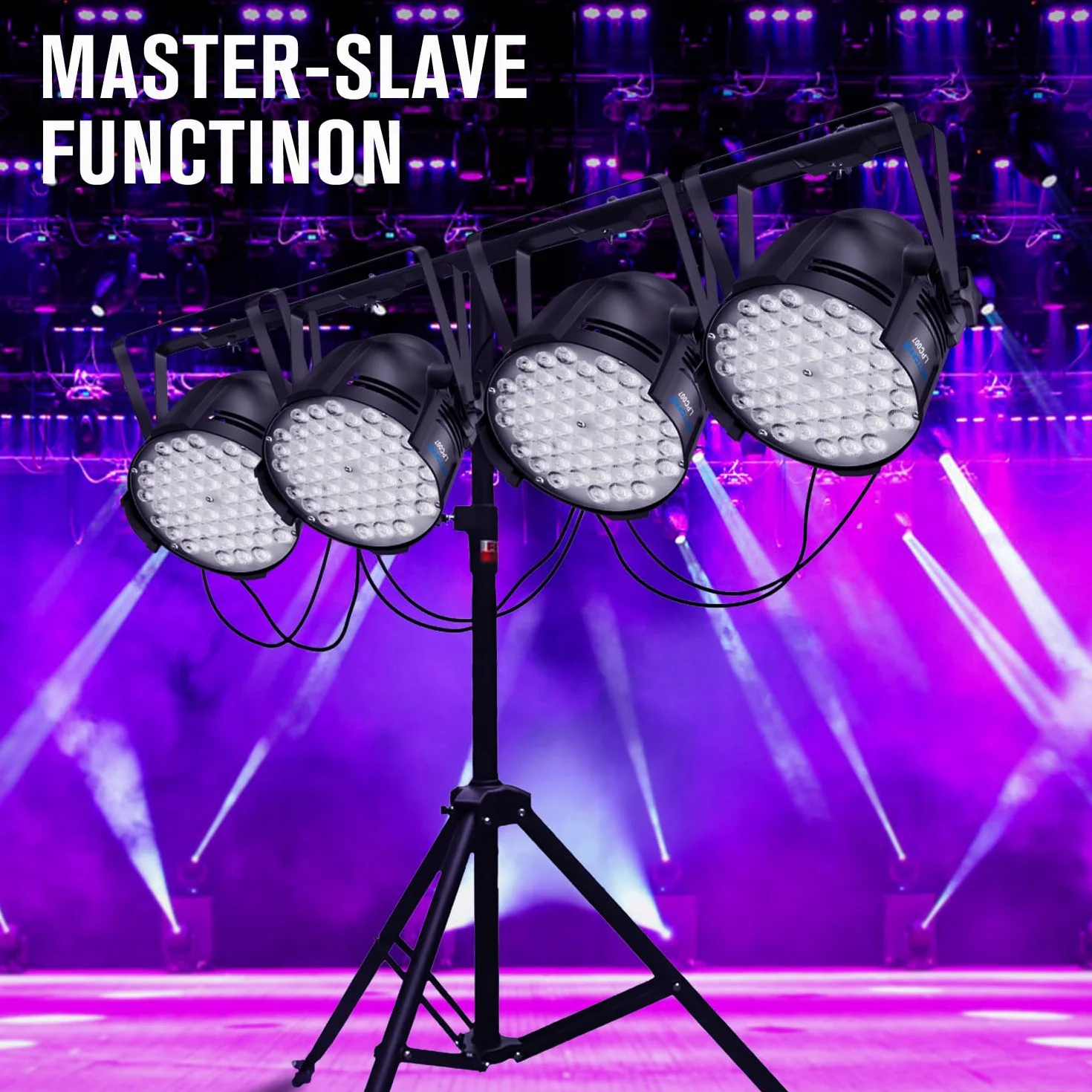 BETOPPER Reflektor LED Par RGB Oświetlenie Sceniczne 180 W, Dyskotekowe DMX512 Ze Stroboskopem, 54 x 3 W LED Na Scenę, Do Klubu, Baru, Na Wesele, Urodziny