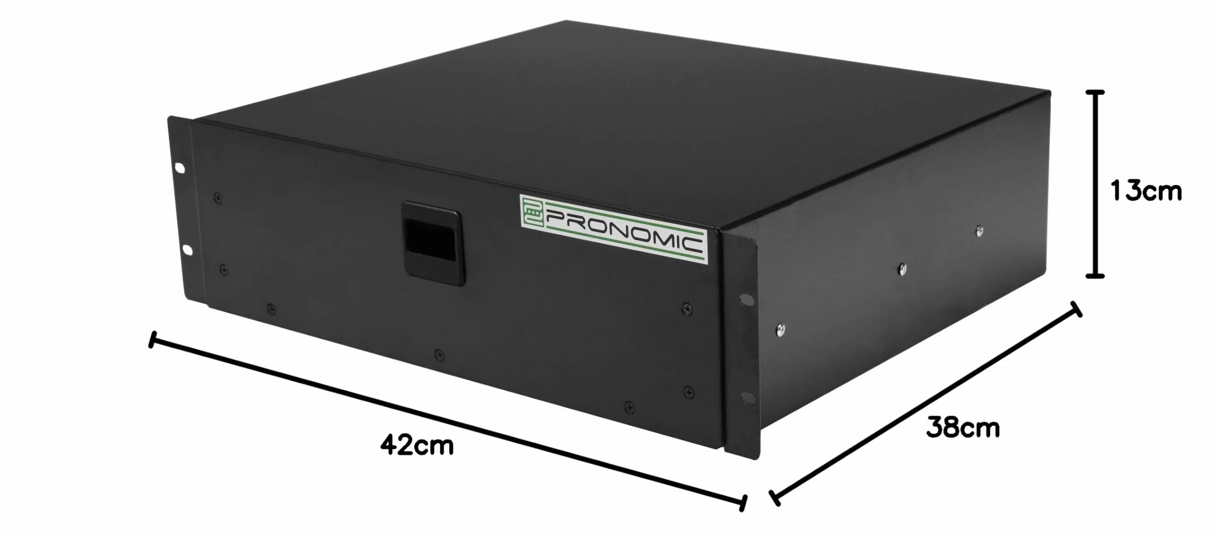 Pronomic RD-103 Szuflada 3 HE (szuflada na 19 cali, snaplock, blacha stalowa), kolor czarny