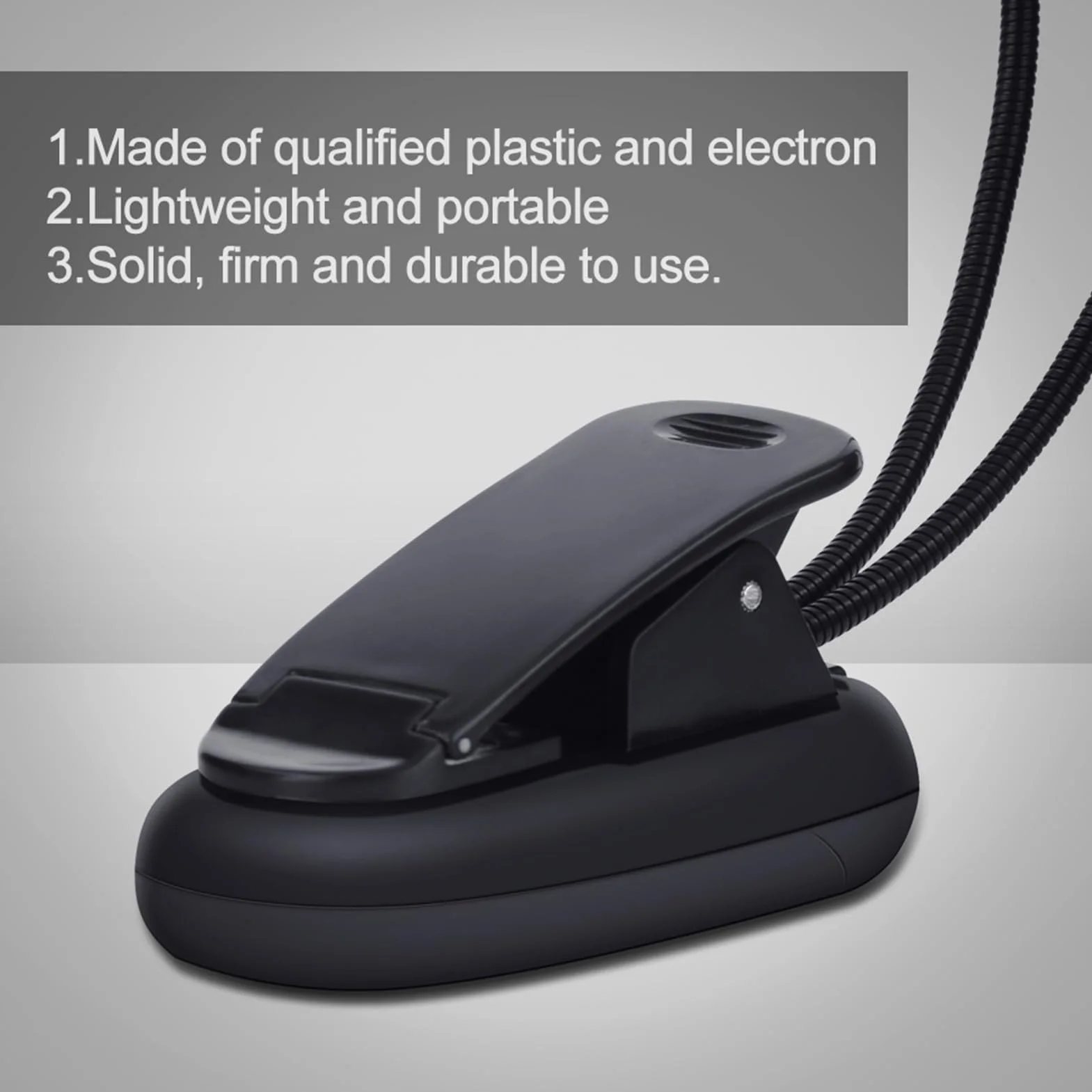 Clip On Music Stand Light Mini Regulowana Lampa LED z Podwójnymi Ramionami dla Bookworms Piano Orchestra Craft (8 świateł)