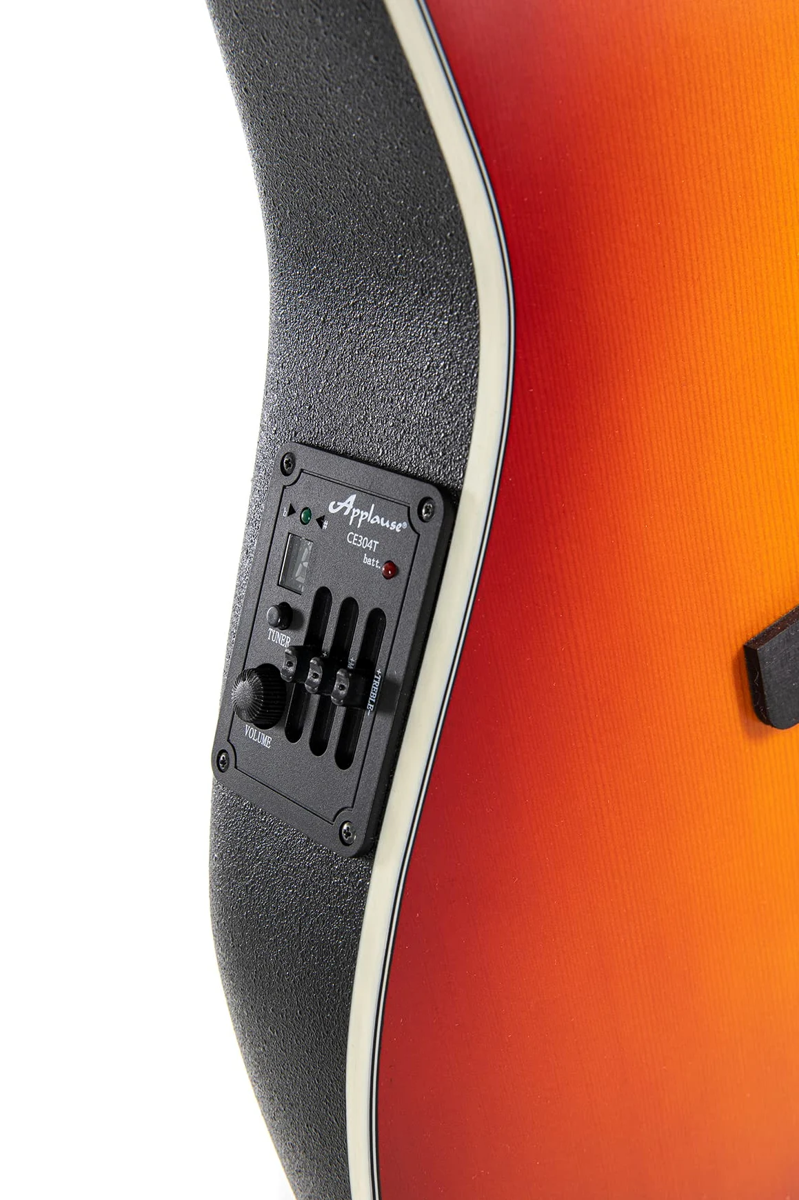 Applause E-gitara akustyczna Elite AE48 Super Shallow Cutaway - Roundback Lyrachord Korpus Super Shallow - AP3TP Preamp- Top Świerk - Honeyburst Satin - AE48-1I