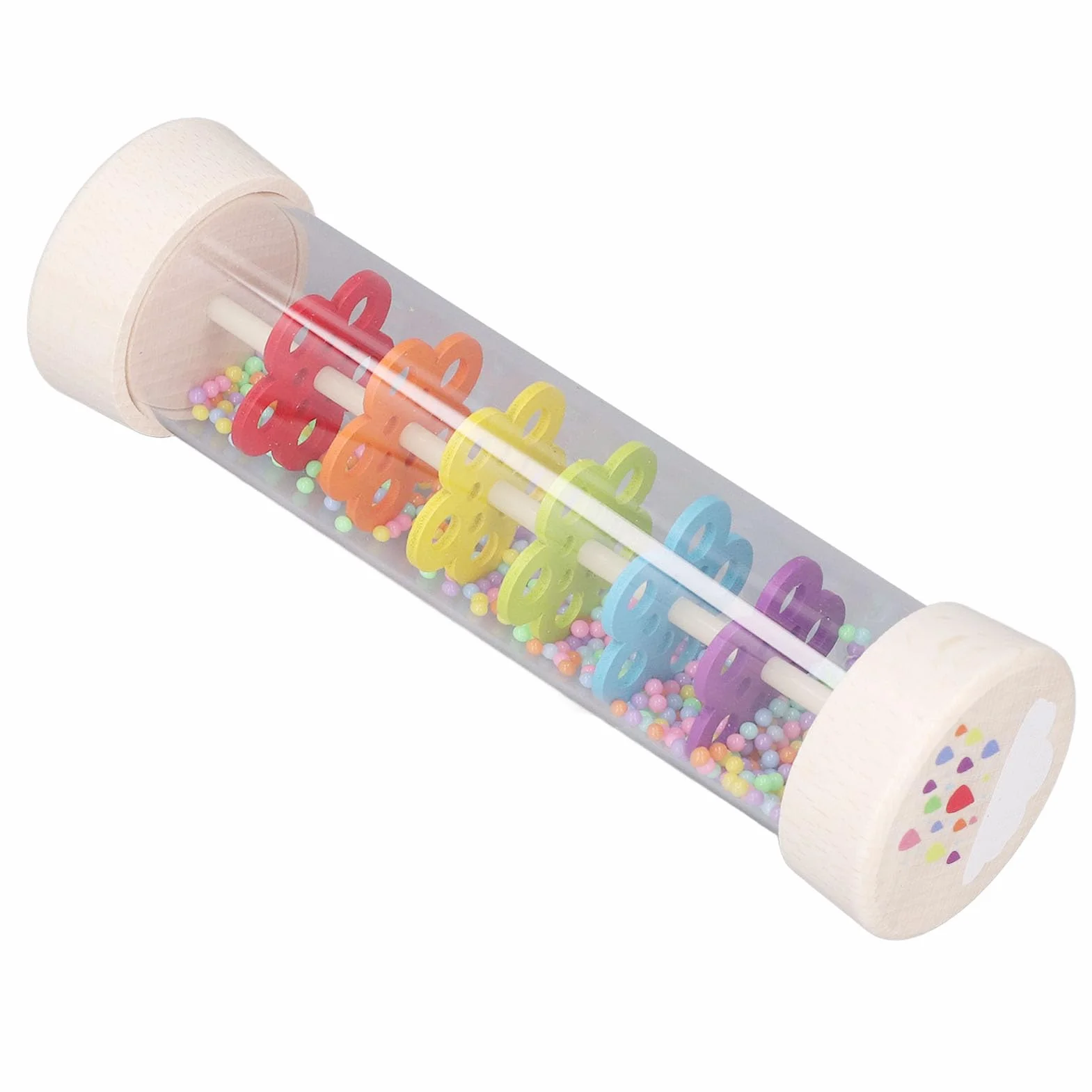Rainmaker Rain Stick Drewno Drewno Kolorowa Muzyka Edukacja Deszczowa Shaker do Domu Przedszkola L Tworzenie Prawdziwego Deszczu S Deszczowy Patyk Shakerrain Kij Toyrain Dźwięk
