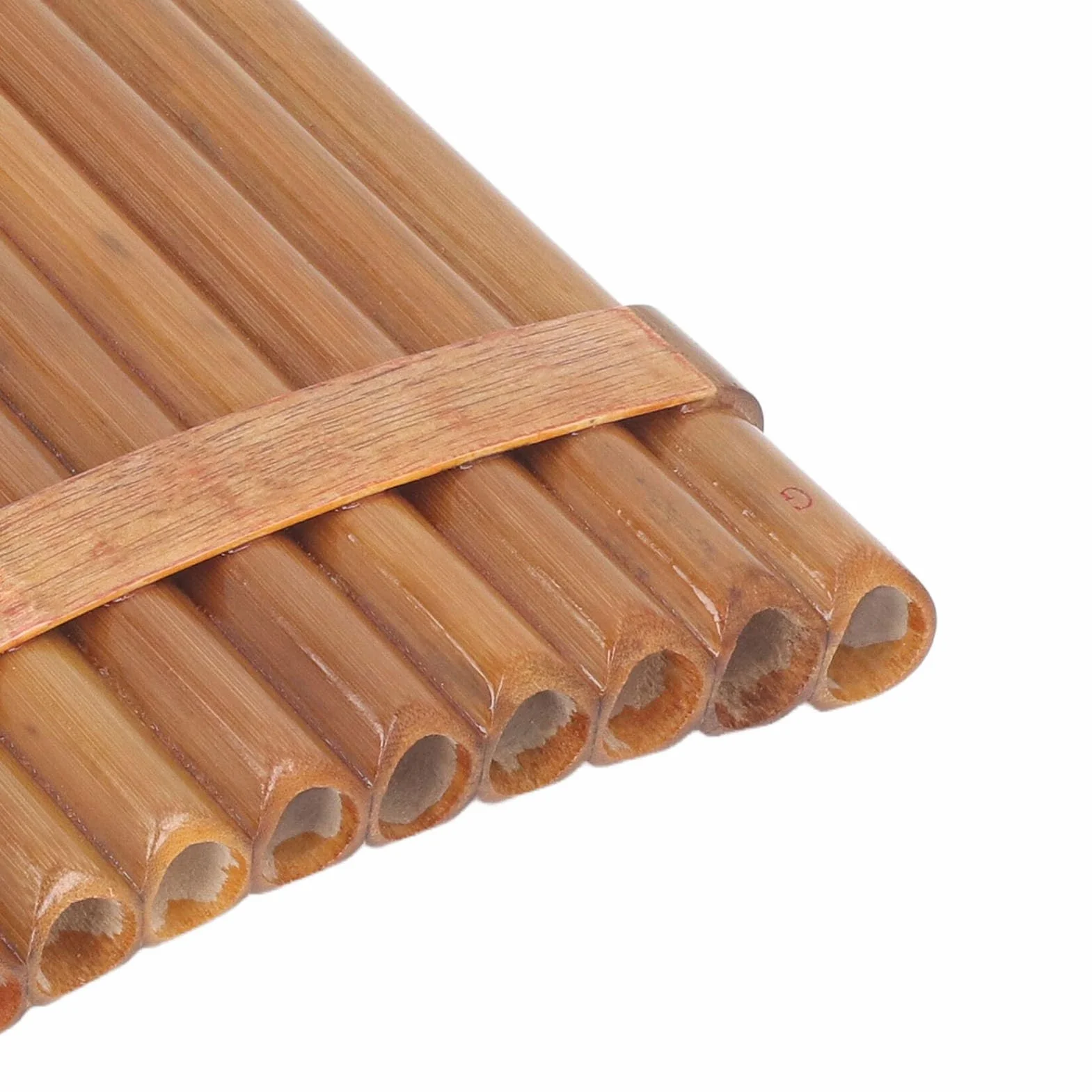 Flet Pana, 15 Piszczałek Instrument Pan Pipe Klucz G dla Początkujących Nauka Nauczania z instrukcją Obsługi Torba do Przenoszenia, Ustnik i Długie Piszczałki Tradycyjny Chiński