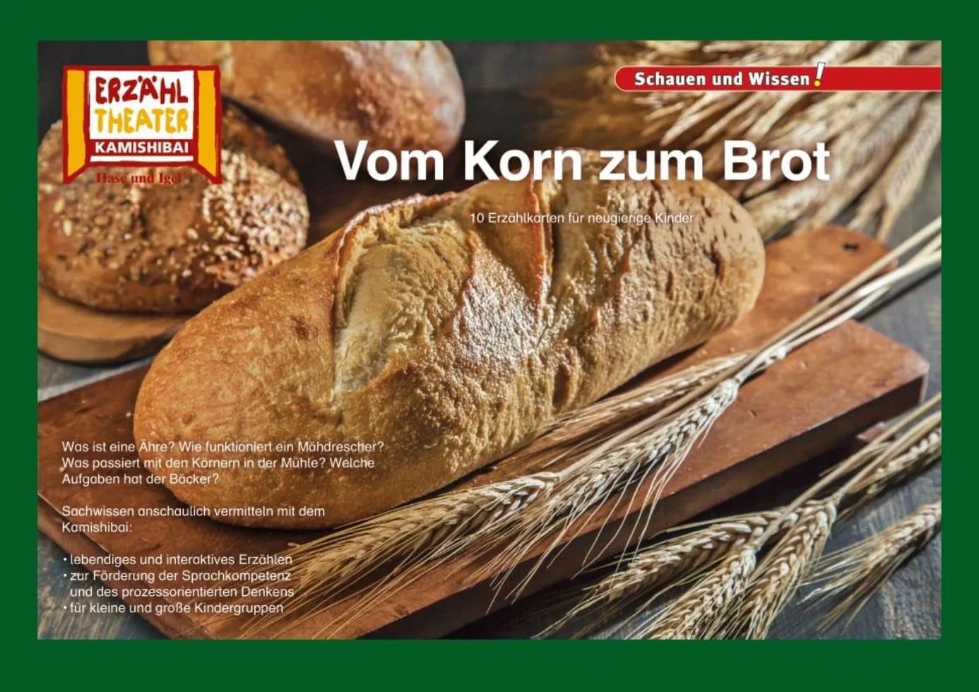 Kamishibai: Vom Korn zum Brot: 10 Fotobildkarten für das Erzähltheater
