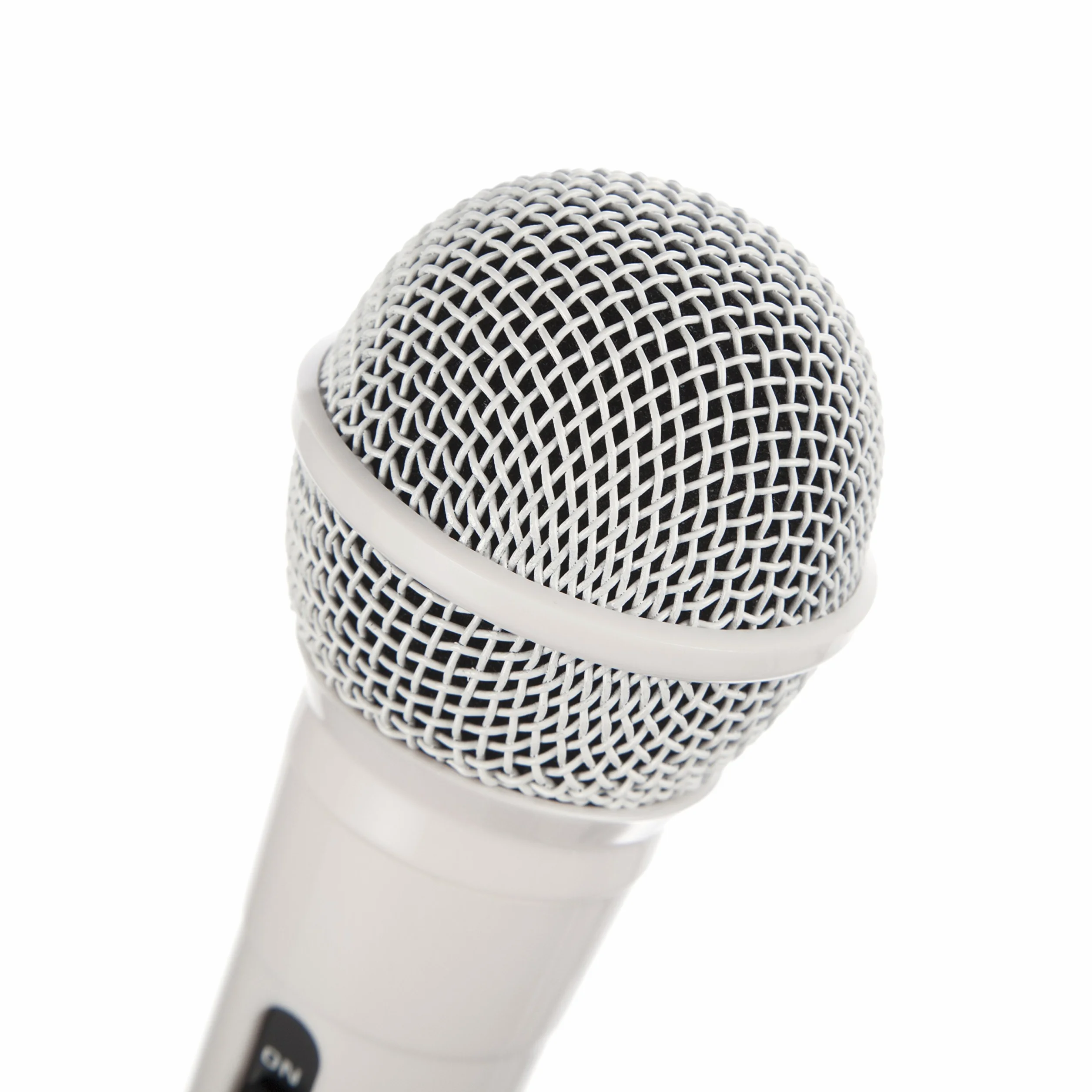 RockJam Mikrofon karaoke przewodowy jednokierunkowy mikrofon dynamiczny z przewodem o długości trzech metrów - biały
