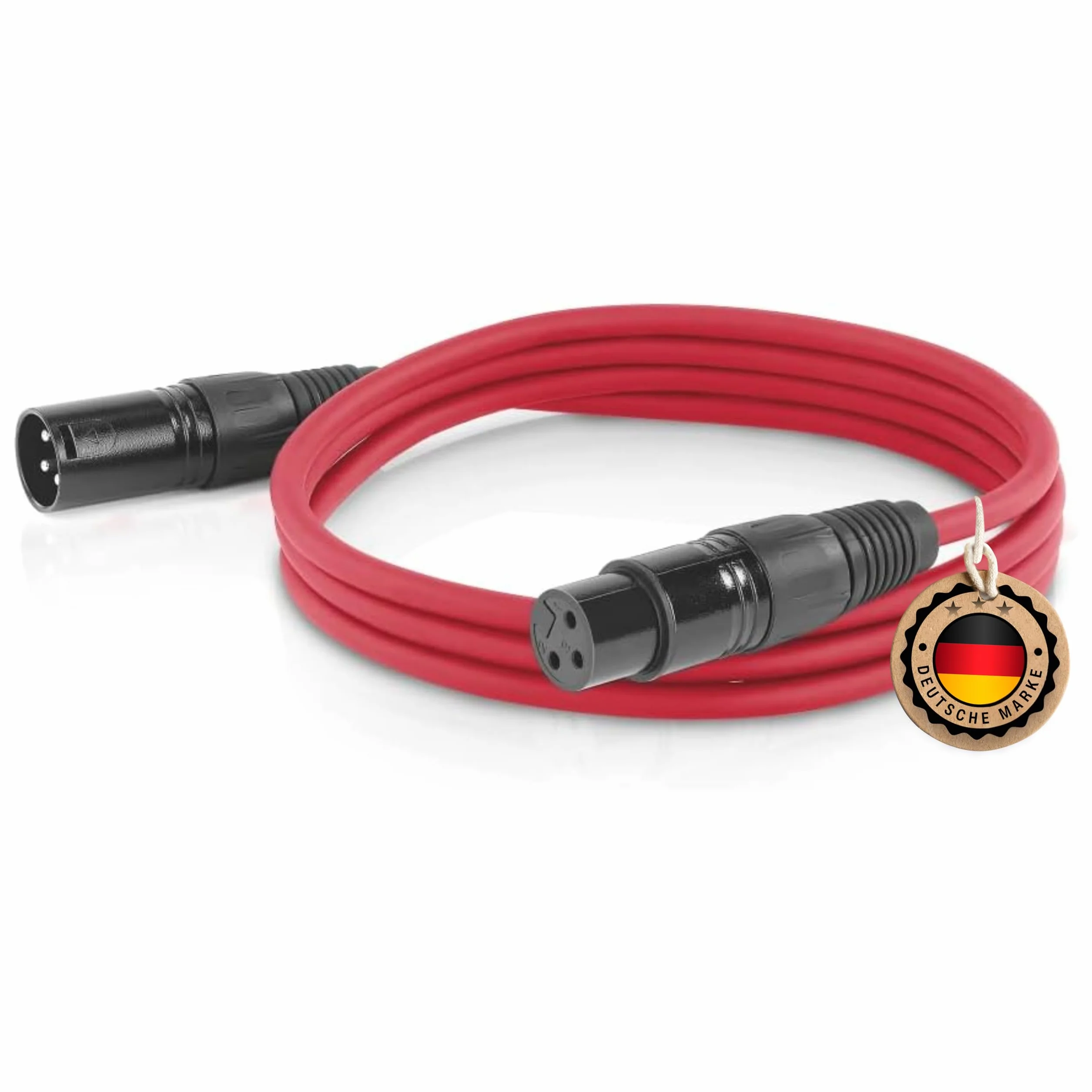 ETEC, Kabel XLR, kabel mikrofonowy, wtyczka XLR na gniazdo XLR, kabel łączący XLR, niebieski, 1,50 m