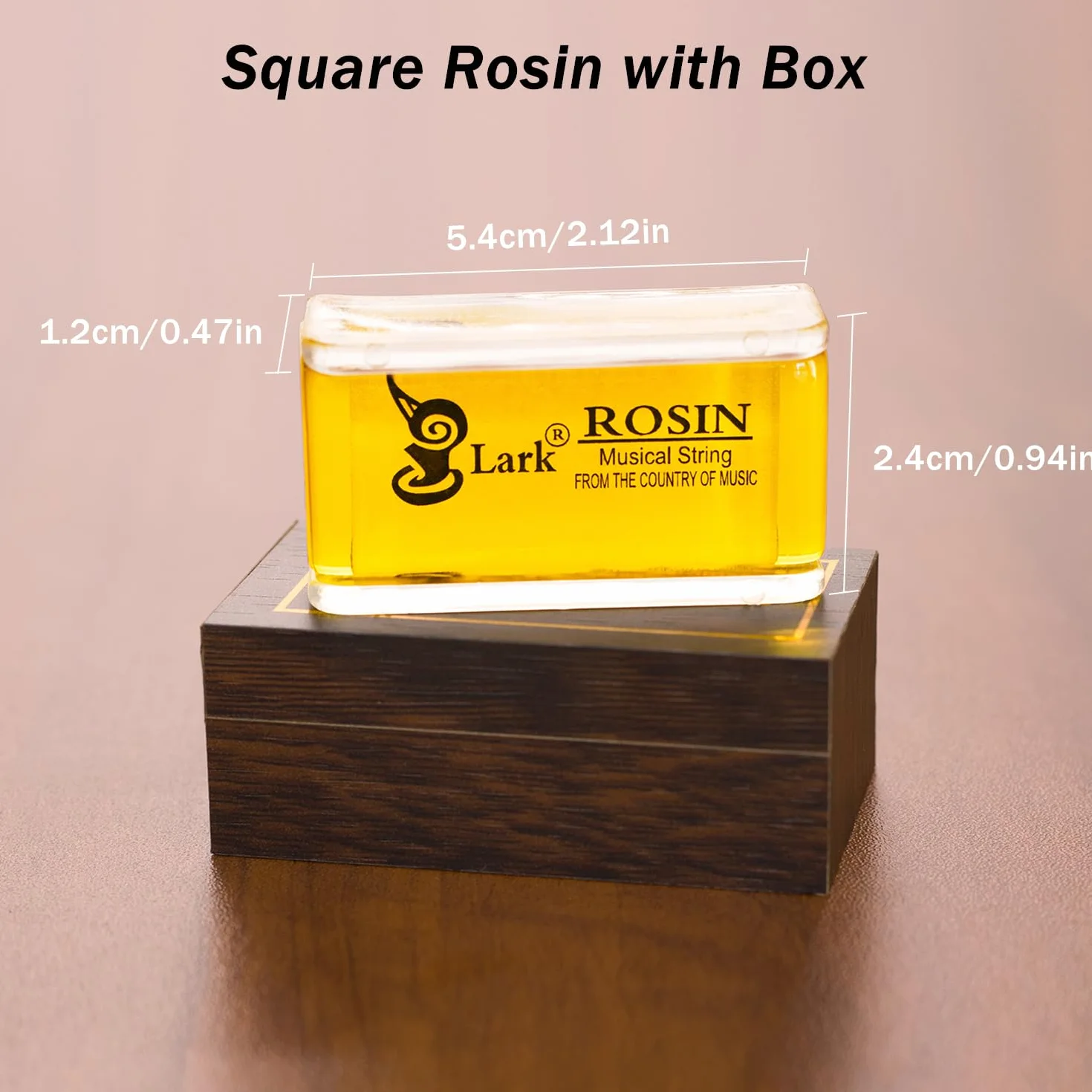 Paquete de 2 Resina Violin, Fansjoy Colofonia Natural con Estuche, para Violín, Viola y Violonchelo Arcos