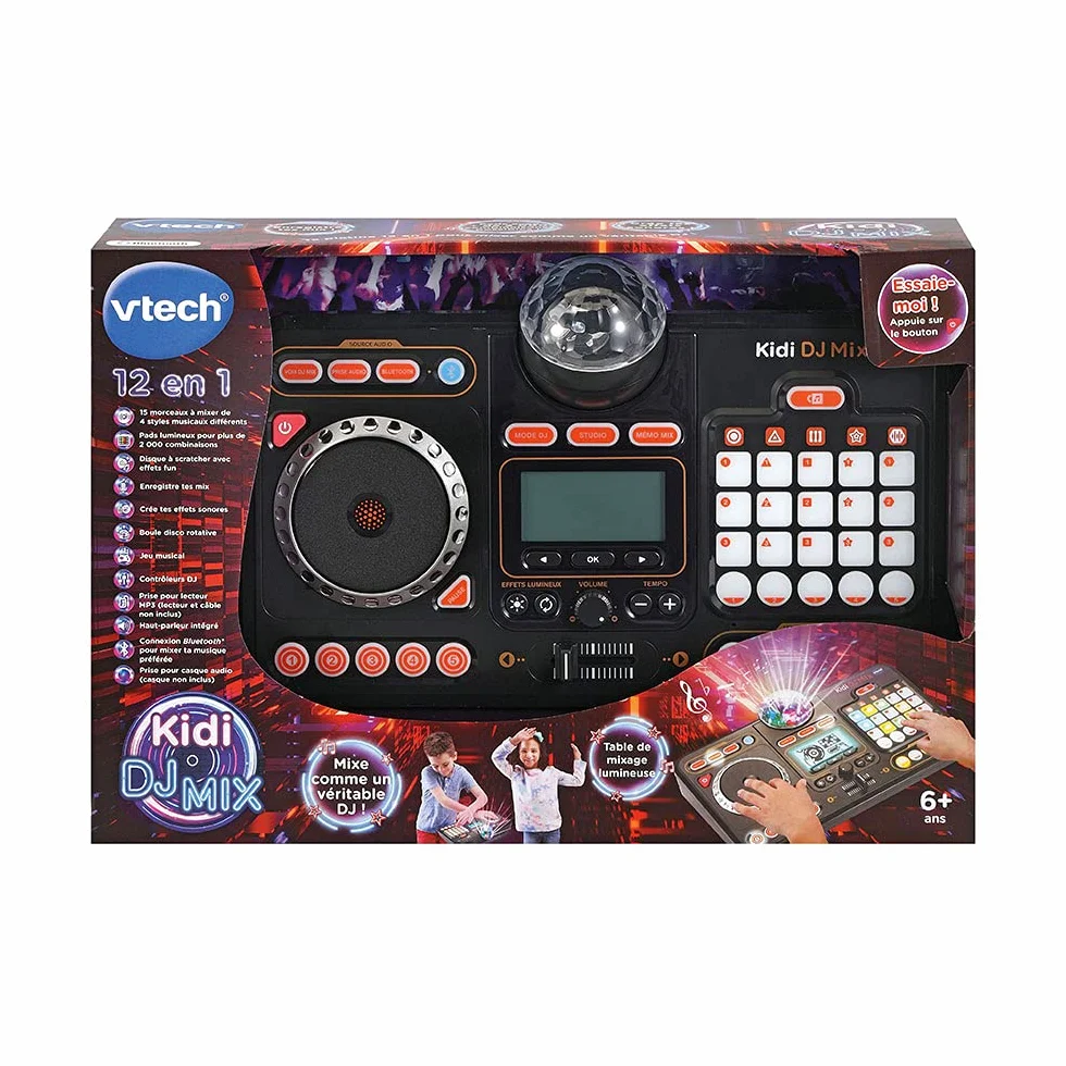 Vtech Kidi Dj Mix VTH80-547305 Mikser, Czarny, 36,5 x 23,5 x 9,2 cm