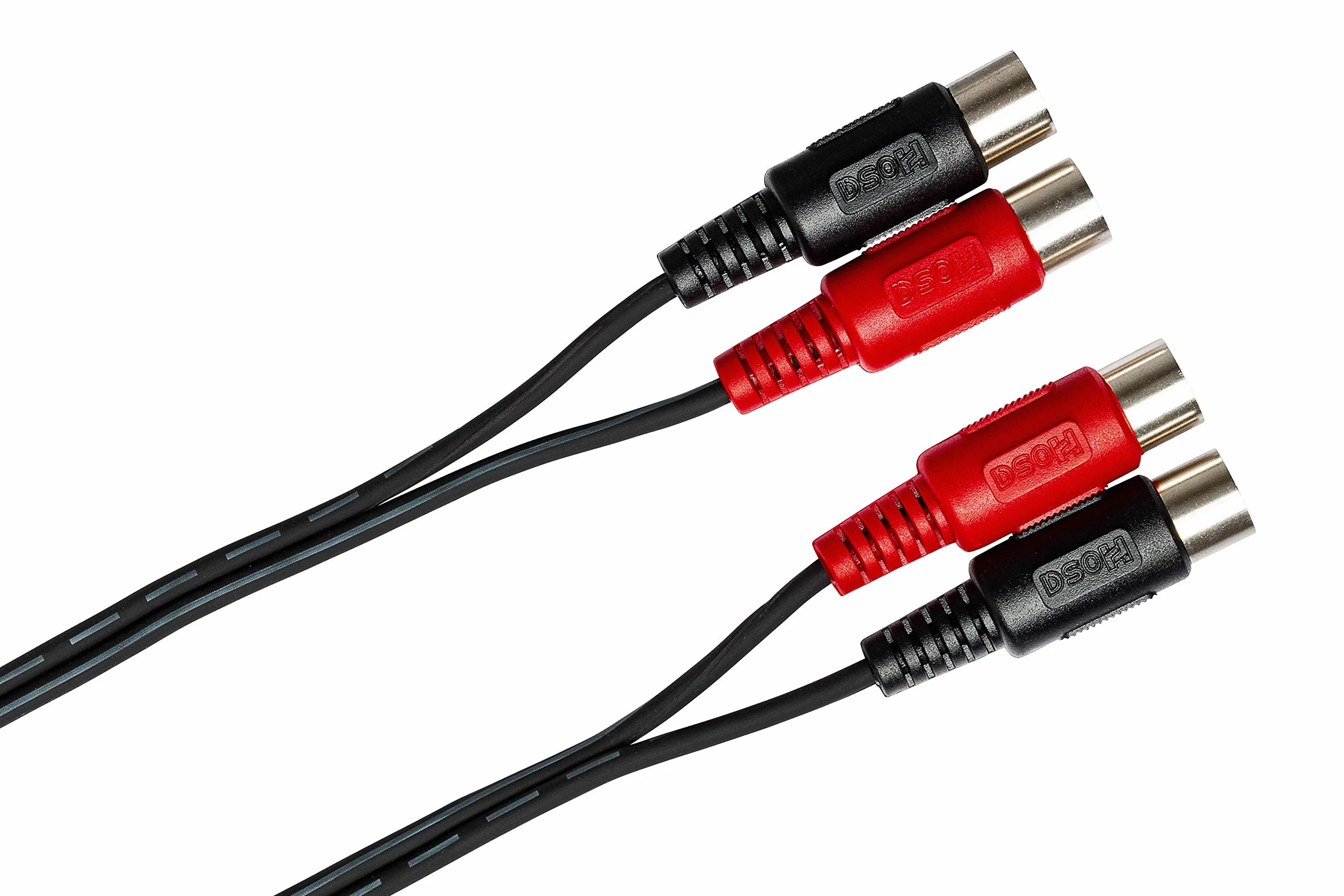 Hosa Tech MID-202 2 m podwójny 5-pinowy kabel DIN do tego samego podwójnego kabla MIDI