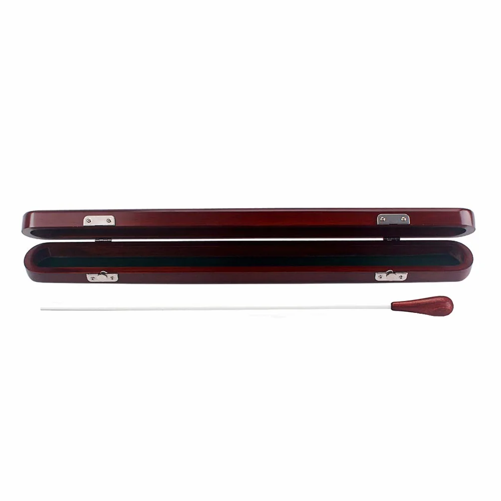 Alnicov Red Wood Conductor Music Baton Drewniane pudełko z pałeczką Ręcznie robione