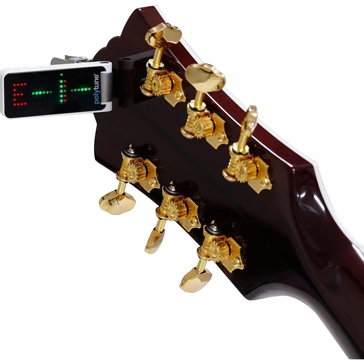 TC Electronic POLYTUNE CLIP tuner Clip-On z trybami polifonicznymi, stroboskopowymi i chromatycznymi oraz wyświetlaczem matrycowym 108 LED dla najlepszej wydajności strojenia