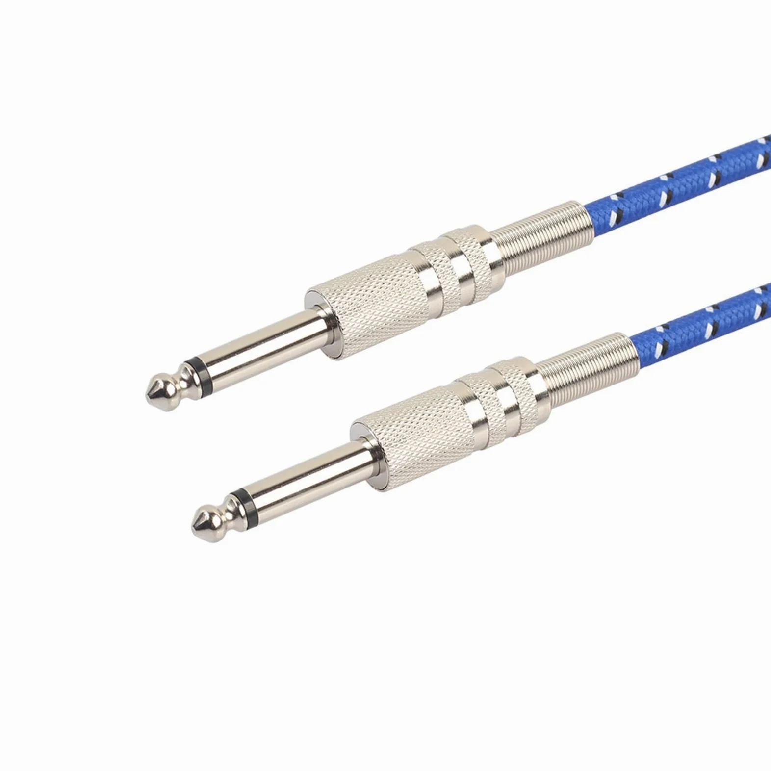 akcesoria do gitary 6.35mm Męski Na Męski Kabel Audio Do Gitary Elektrycznej Nylonowy Pleciony Kabel Instrumentalny Wzmacniacz 1/4 Kabel TRS (Color : 20m)