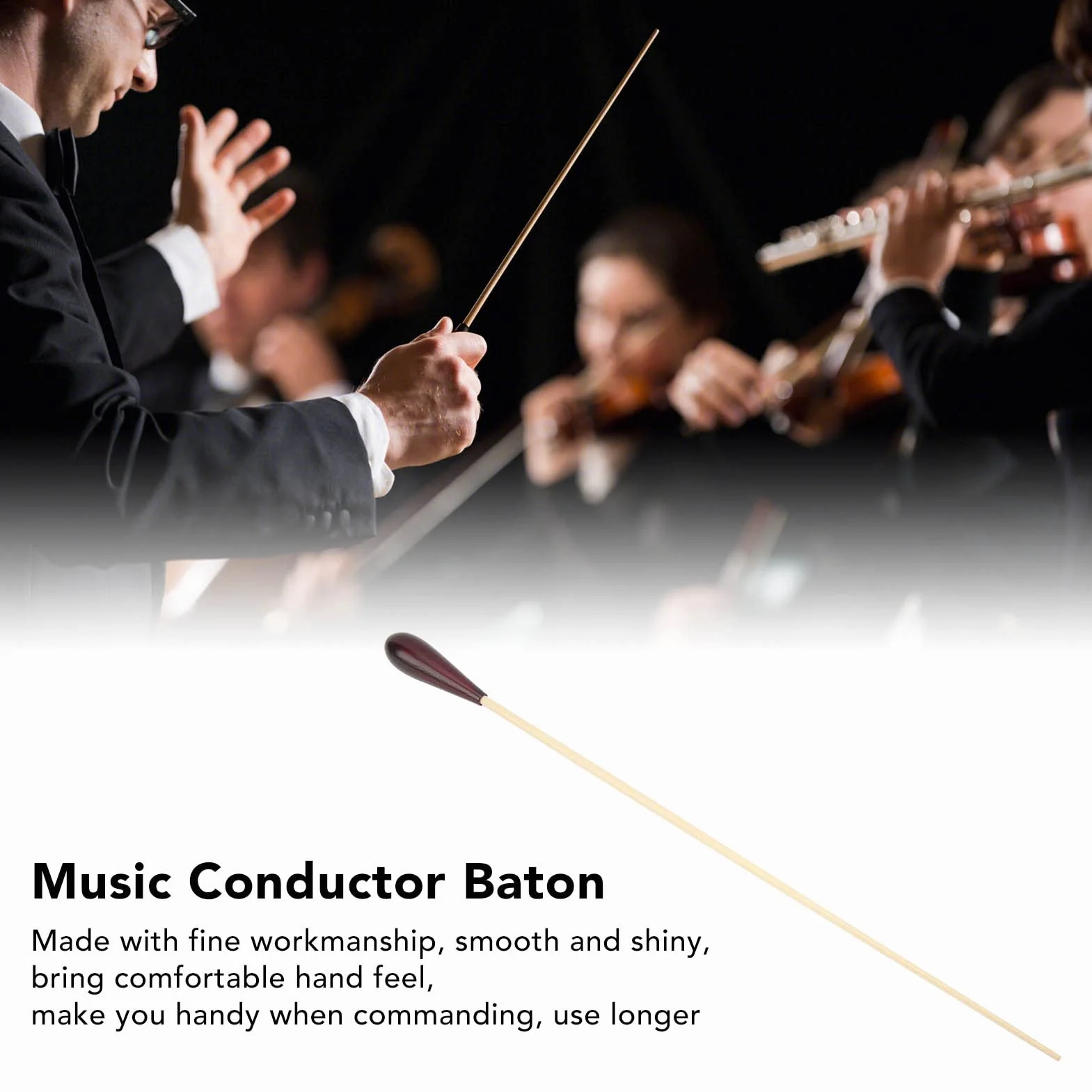 Baton Dyrygencki Orkiestra Professional Maple Handle z Drewnianą Skrzynką