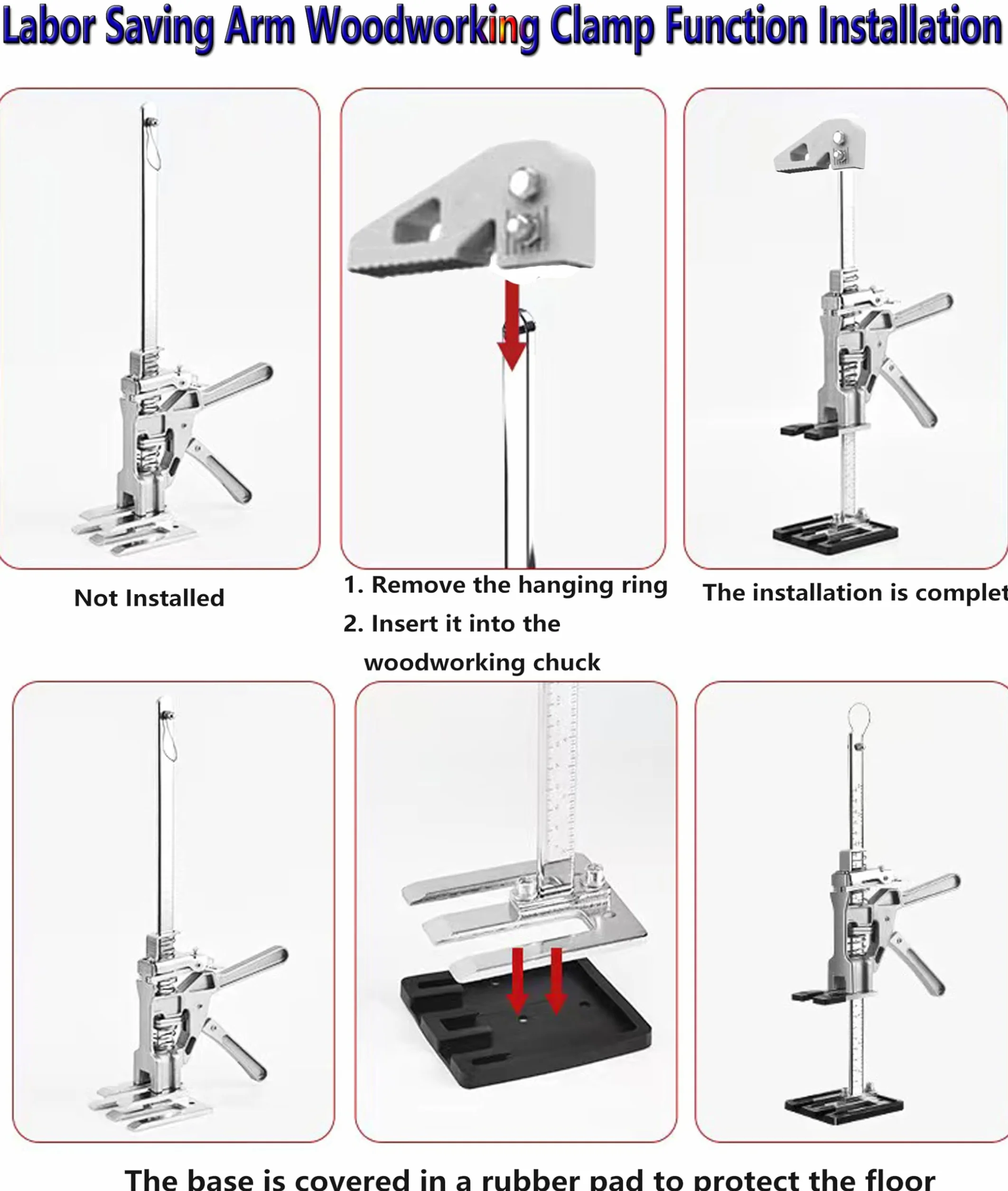 Gniazdo oszczędzające pracę, 2 sztuki, 39 cm, wielofunkcyjny podnośnik meblowy do montażu szafek i płytek ściennych, narzędzie ręczne