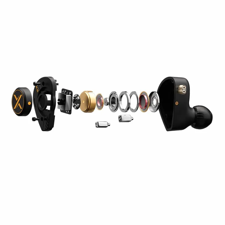 Op.22 Earphpne 2DD 2BA sterowniki douszne monitory z regulowanymi opcjami strojenia 0,78 2-pinowy kabel S 3,5 mm bez mikrofonu