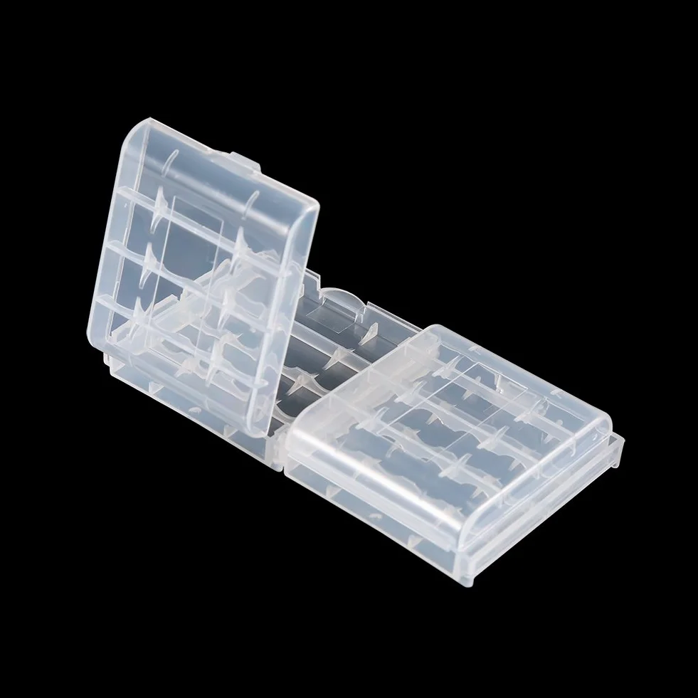 Pudełko do Przechowywania Baterii AA AAA, 10 Szt. Pojemnik do Przechowywania Baterii Pojemnik na Baterie Organizer Box Mieści 4 Szt. Baterii AA lub 5 Szt. AAA Spód Wytrzymały Plastik Przezroczysty
