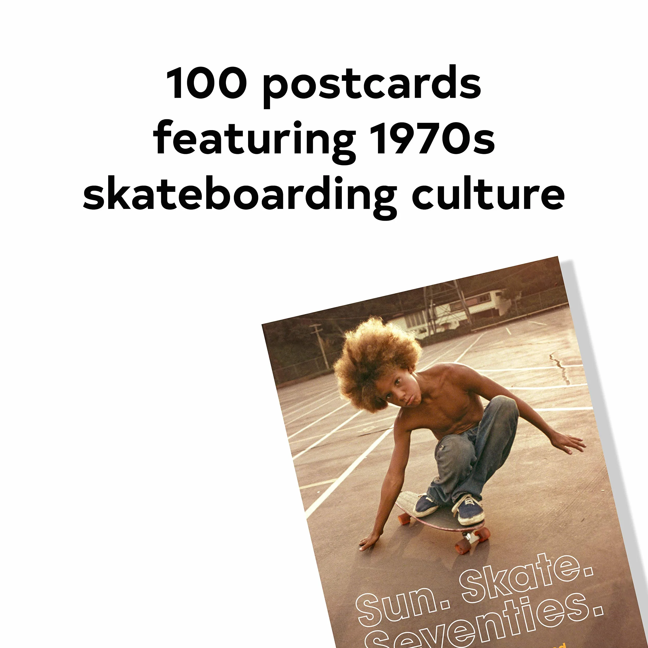 Sun skate seventies 100 postcards: – Box of Collectible Postcards Featuring Lifestyle Photography from the Seventies, Great Gift for Fans of Vintage Photography, Fashion, and Skateboarding