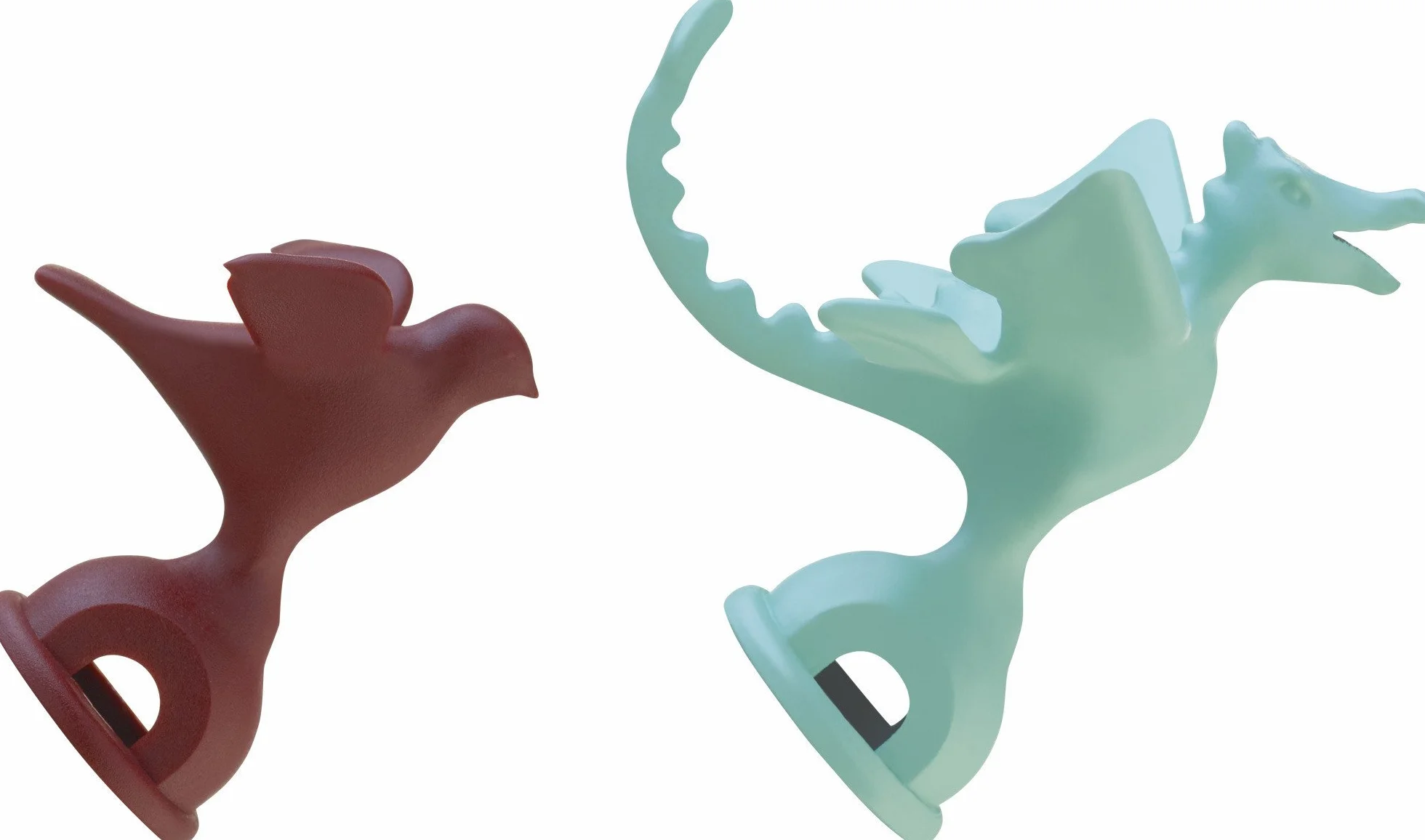 Alessi MGWHS2 2 fajki poliamid/tworzywo sztuczne, zielone/czerwone, stal nierdzewna, 12 x 12,5 x 26 cm