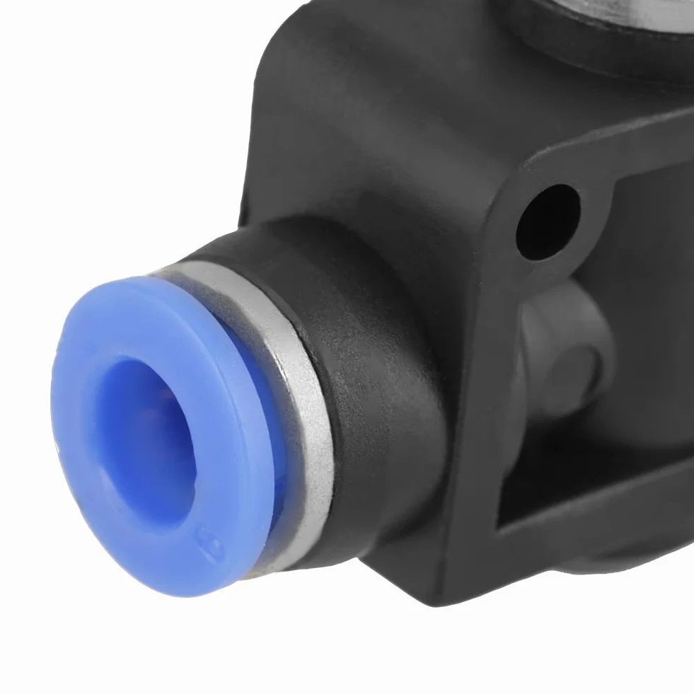 5 Sztuk 6mm Pneumatyczny Zawór Powietrza Armatura Pneumatyczna Reduktor Przepływu Regulator Prędkości Przepływu Przepustnica Push In One
