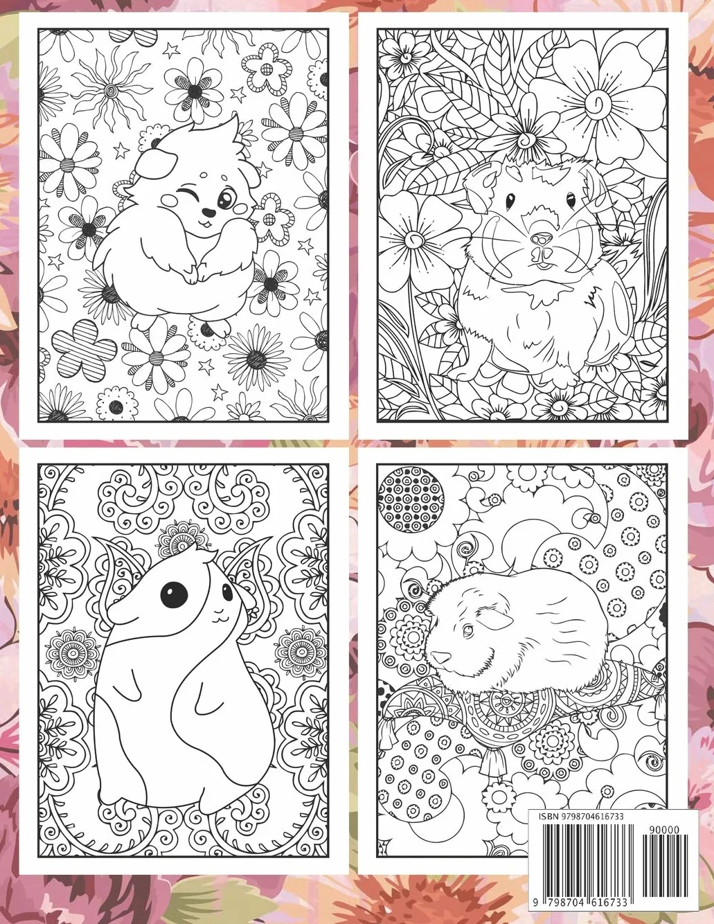 Guinea Pig Coloring Book: A Cute Adult Coloring Book with Beautiful and Relaxing Guinea Pig Designs, Mandalas, Flowers, Patterns And So Much More. for Guinea Pig Lovers and Owners.