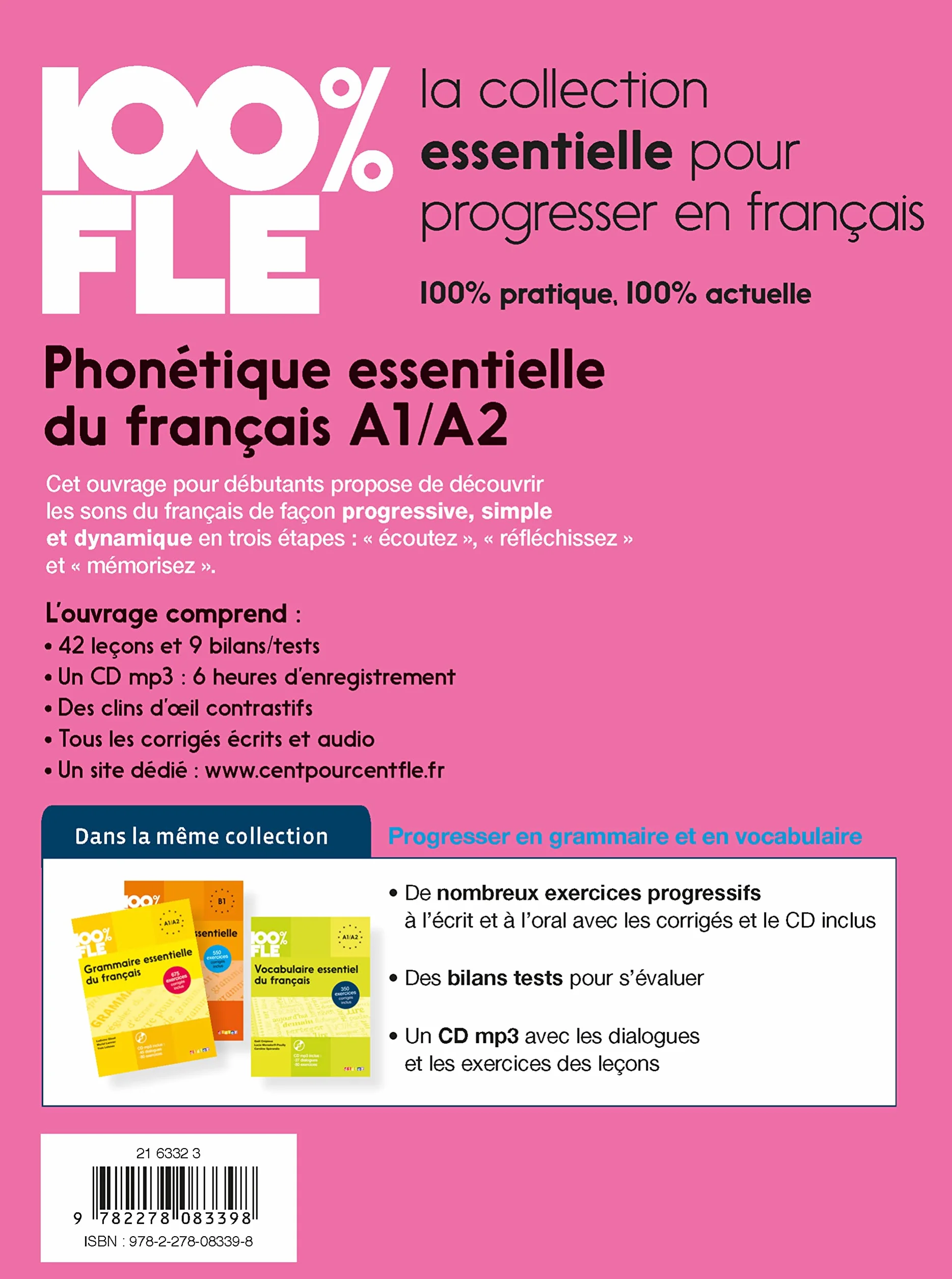 Phonétique essentielle du français A1-A2: Livre A1/A2 + CD MP3