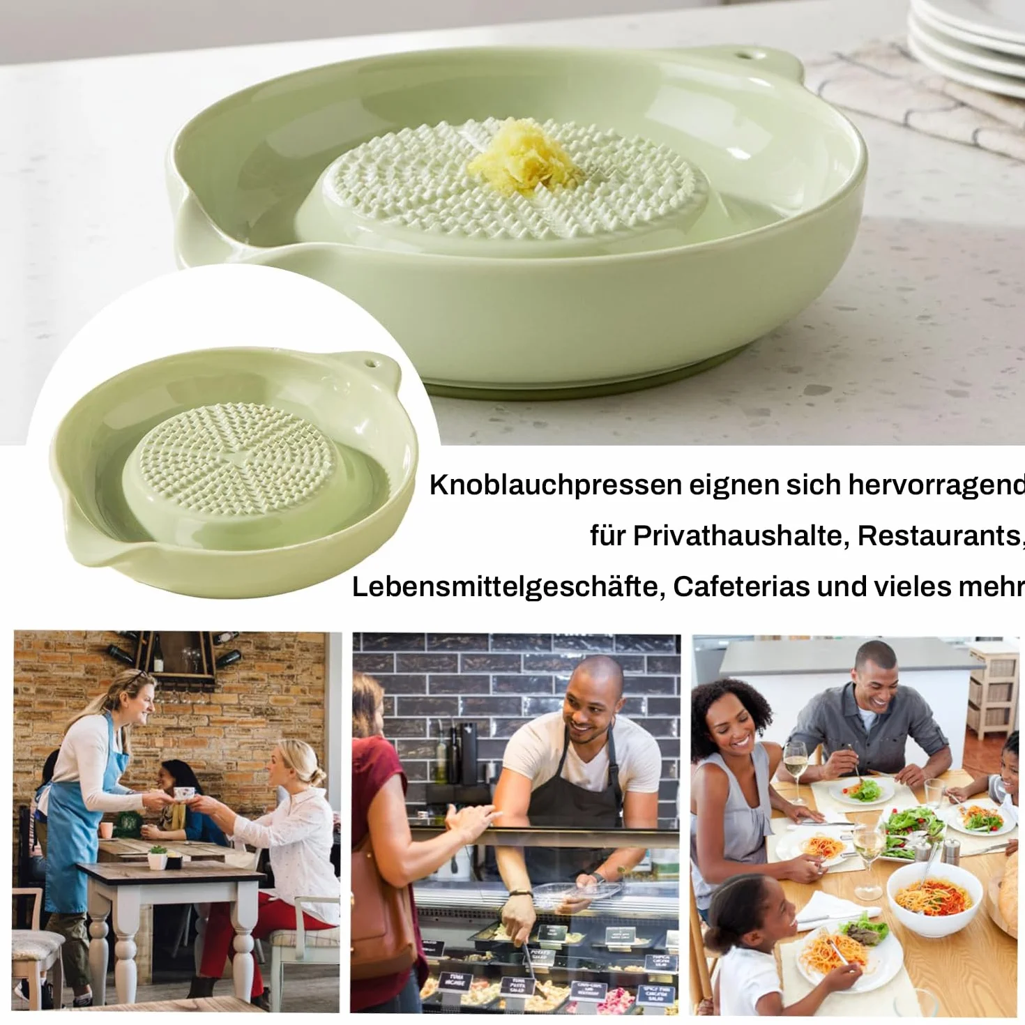 ceramiczna tarka, ceramiczna tarka do imbiru, dostarczana z szczotką, tarka do czosnku, tarka do owoców, tarka do warzyw, tarka do wasabi, do imbiru, czosnku, cebuli (zielona okrągła)