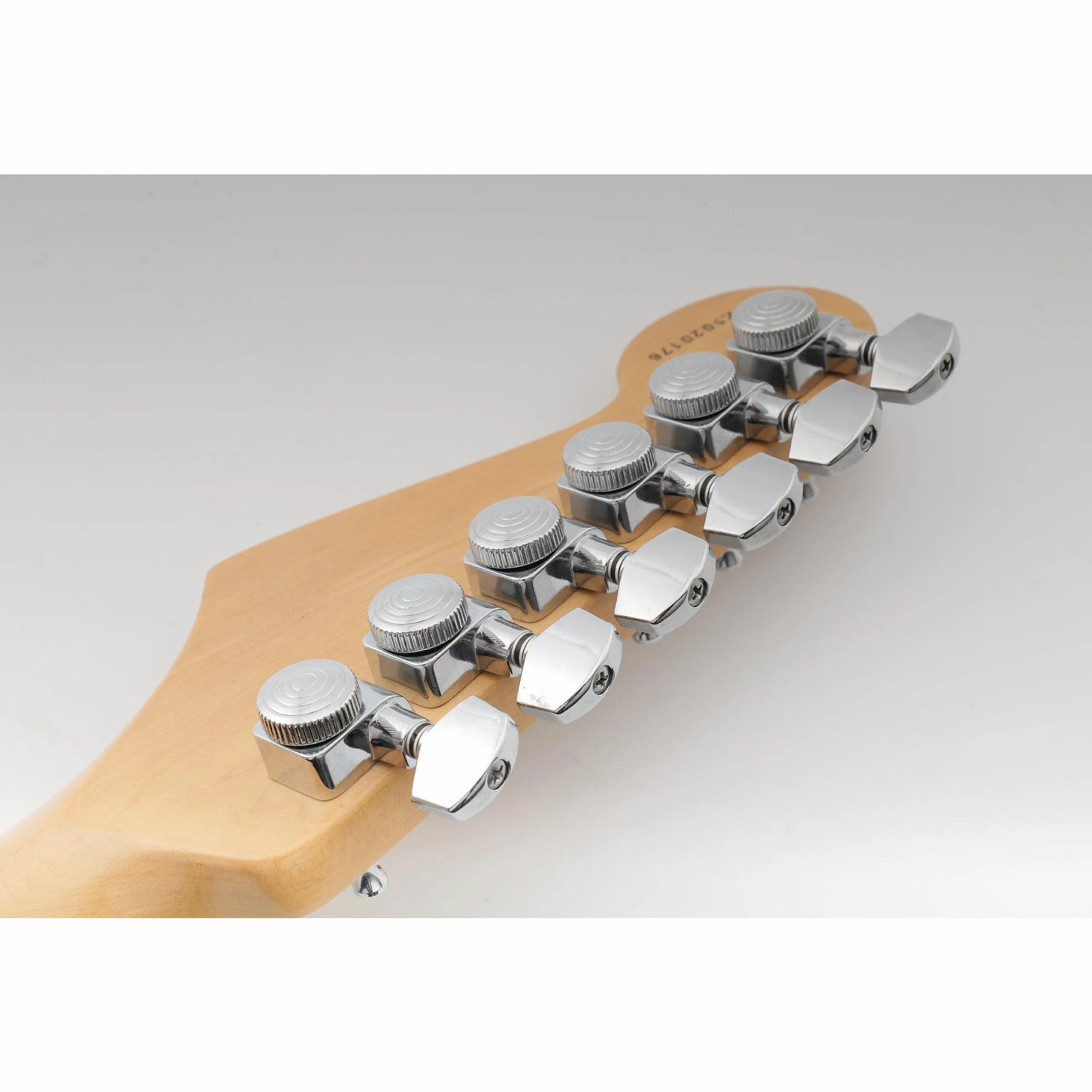 Musiclily Pro 6 w Linii Metal 2-pinowe Klucze Gitaryowe Blokowane do Gitary Elektrycznej Fender Strat/Tele, Chrom