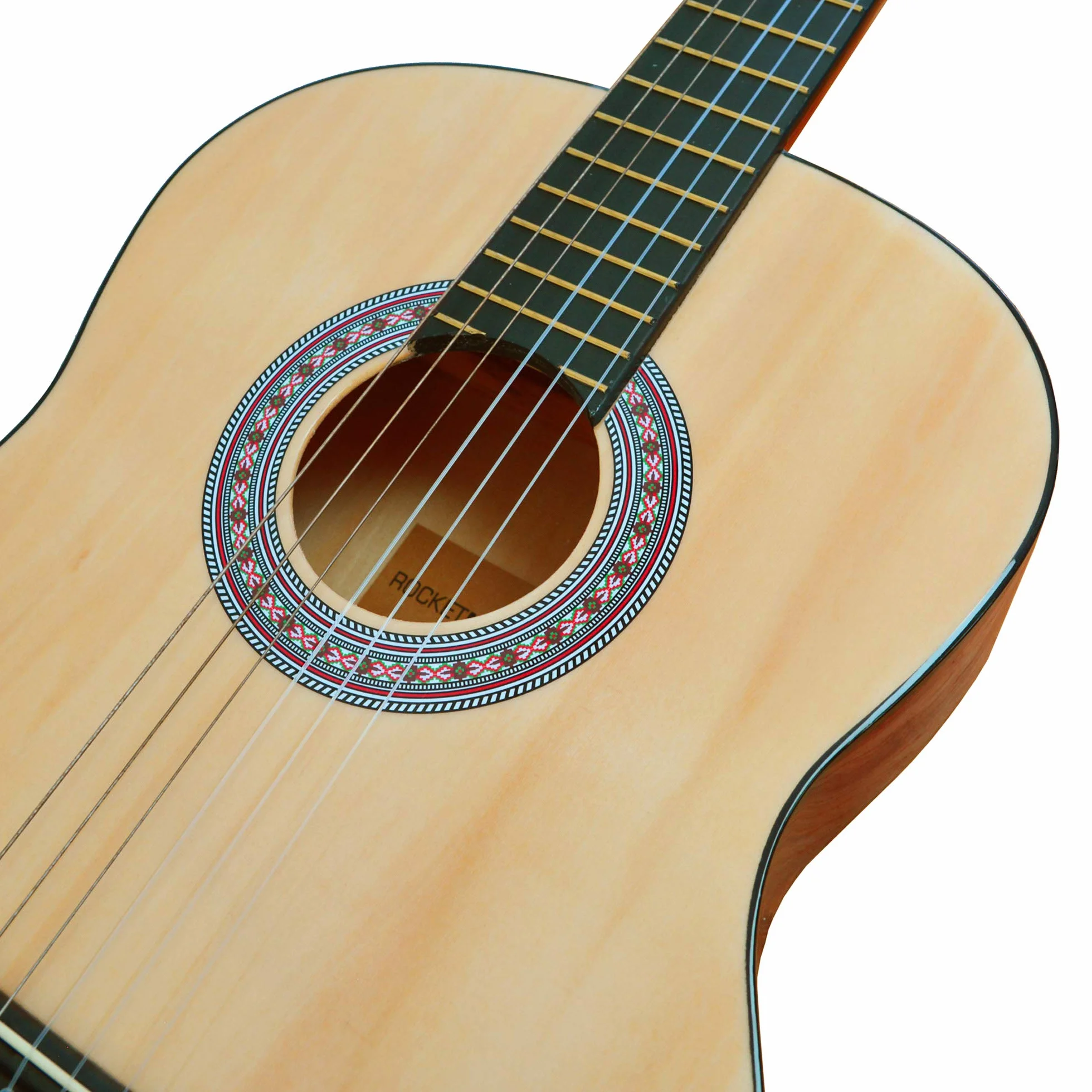 Rocket CG44PACK Zestaw z Gitarą Klasyczną, Drewno/Czarny, Rozmiar 4/4